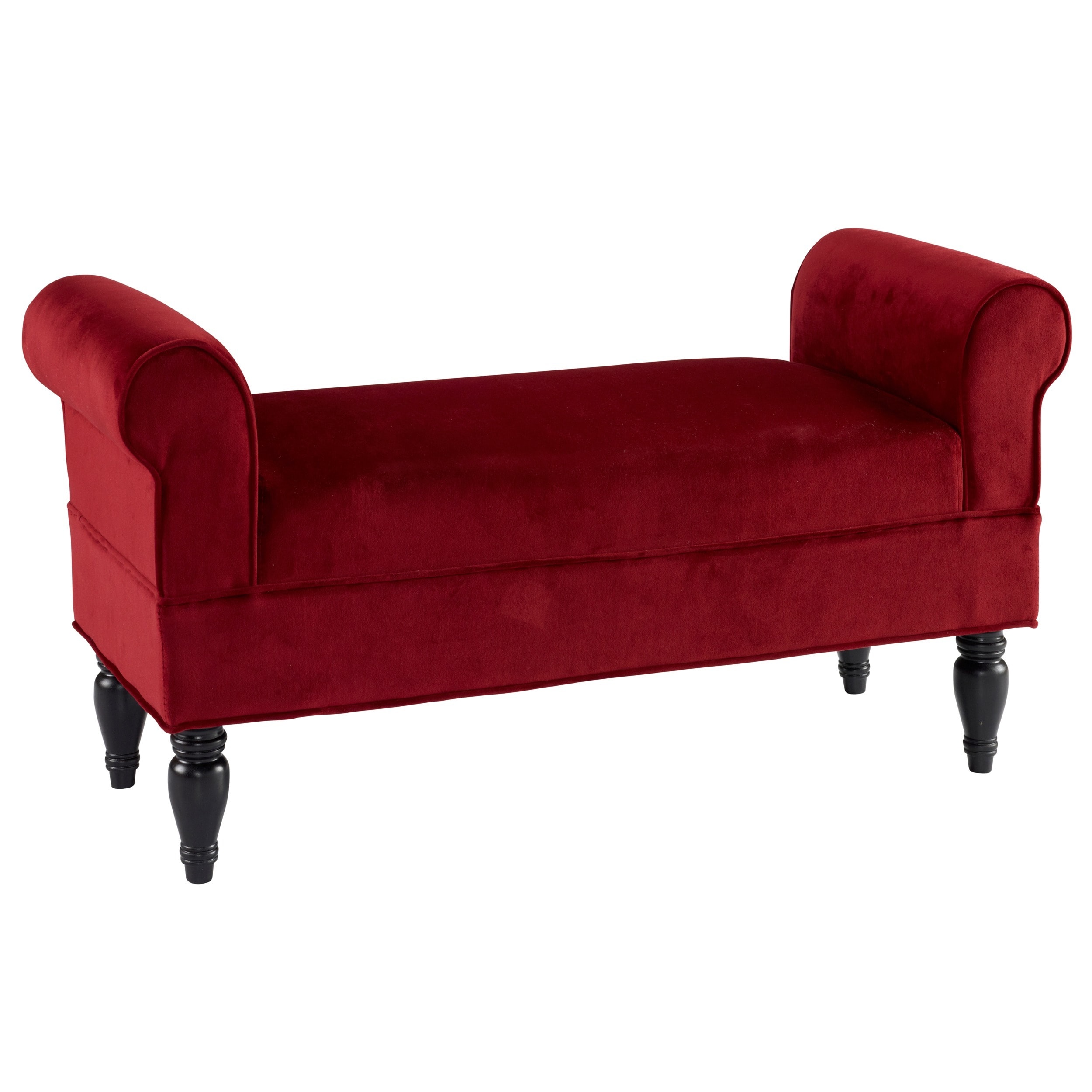 Berry Lillian Rolled Arm Upholstered 45 inch Bench