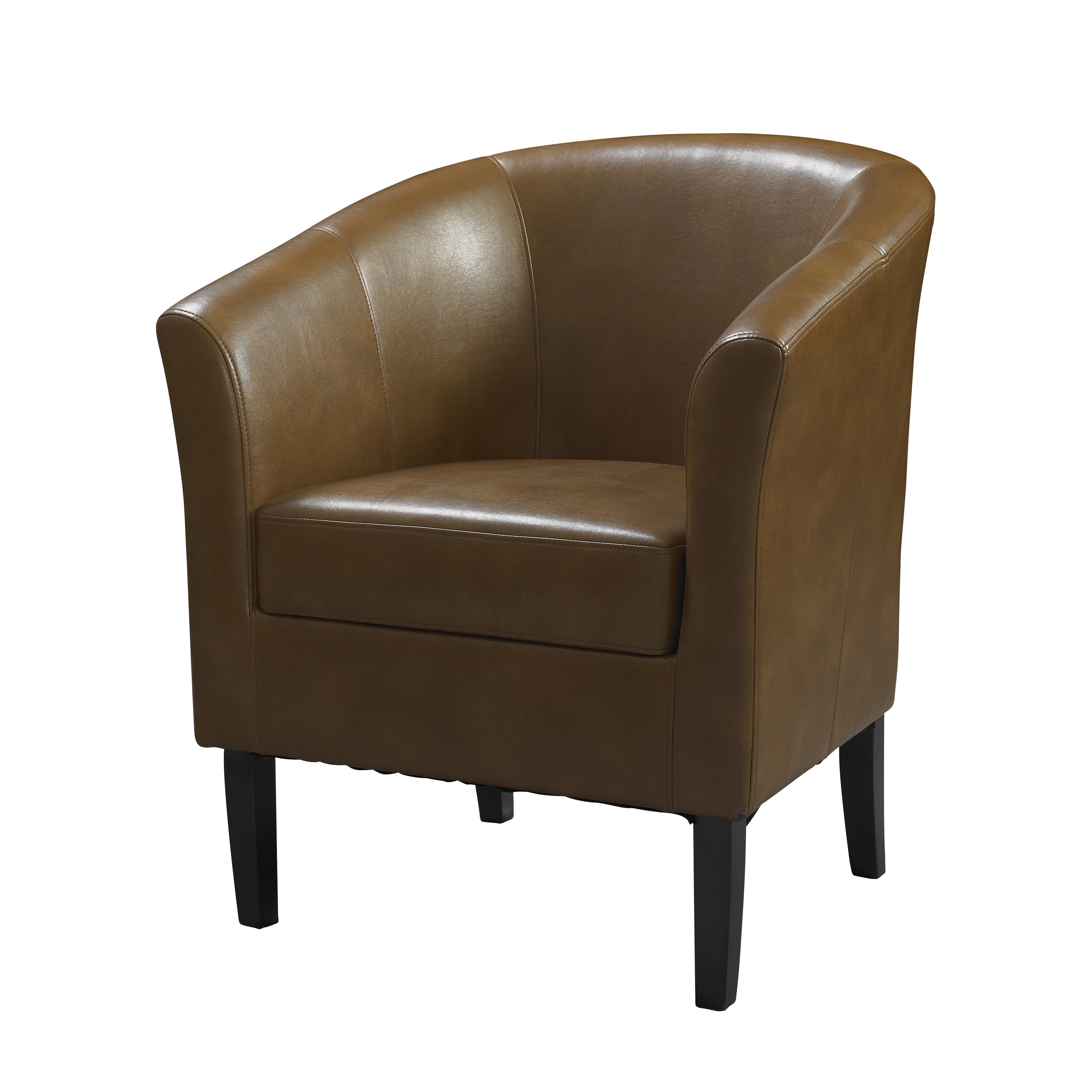 Simon Russet Brown Flared Arm Club Chair