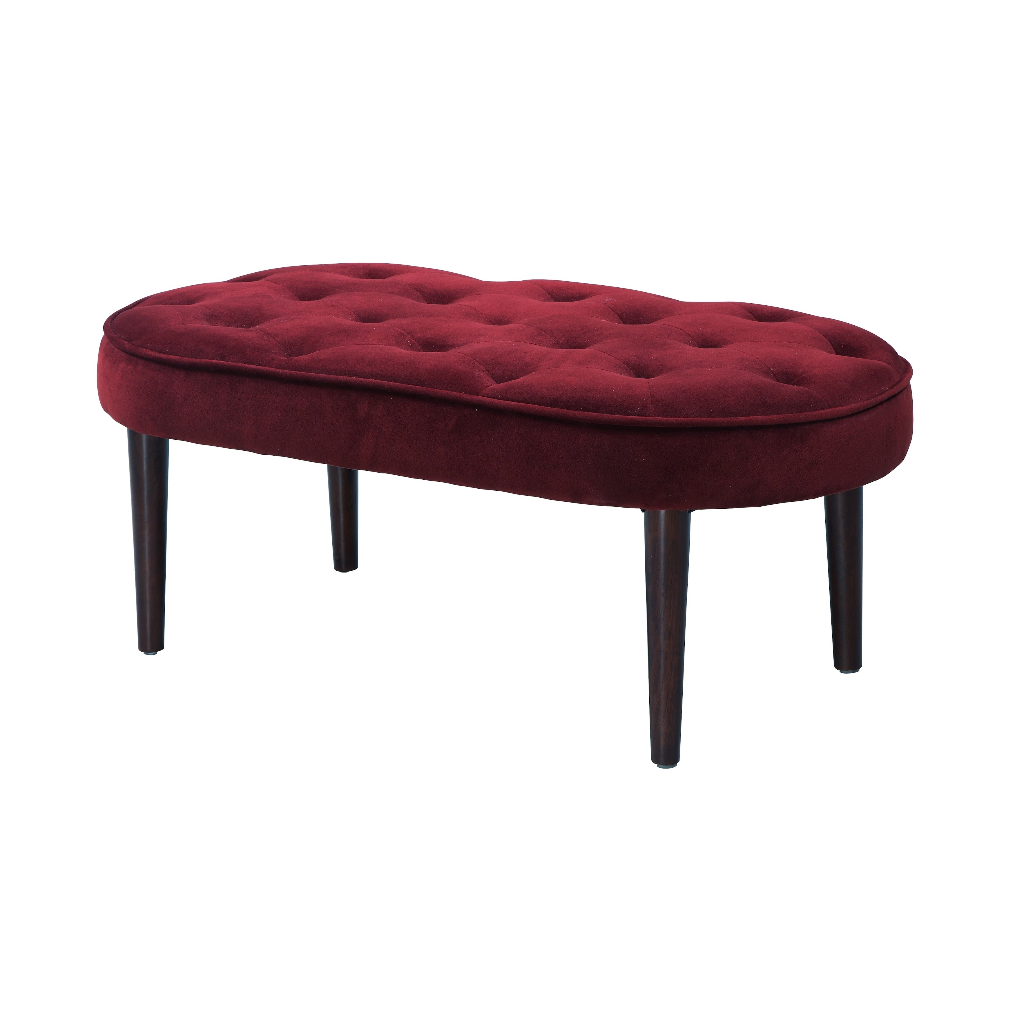 Berry Elegance Upholstered 41 inch Bench