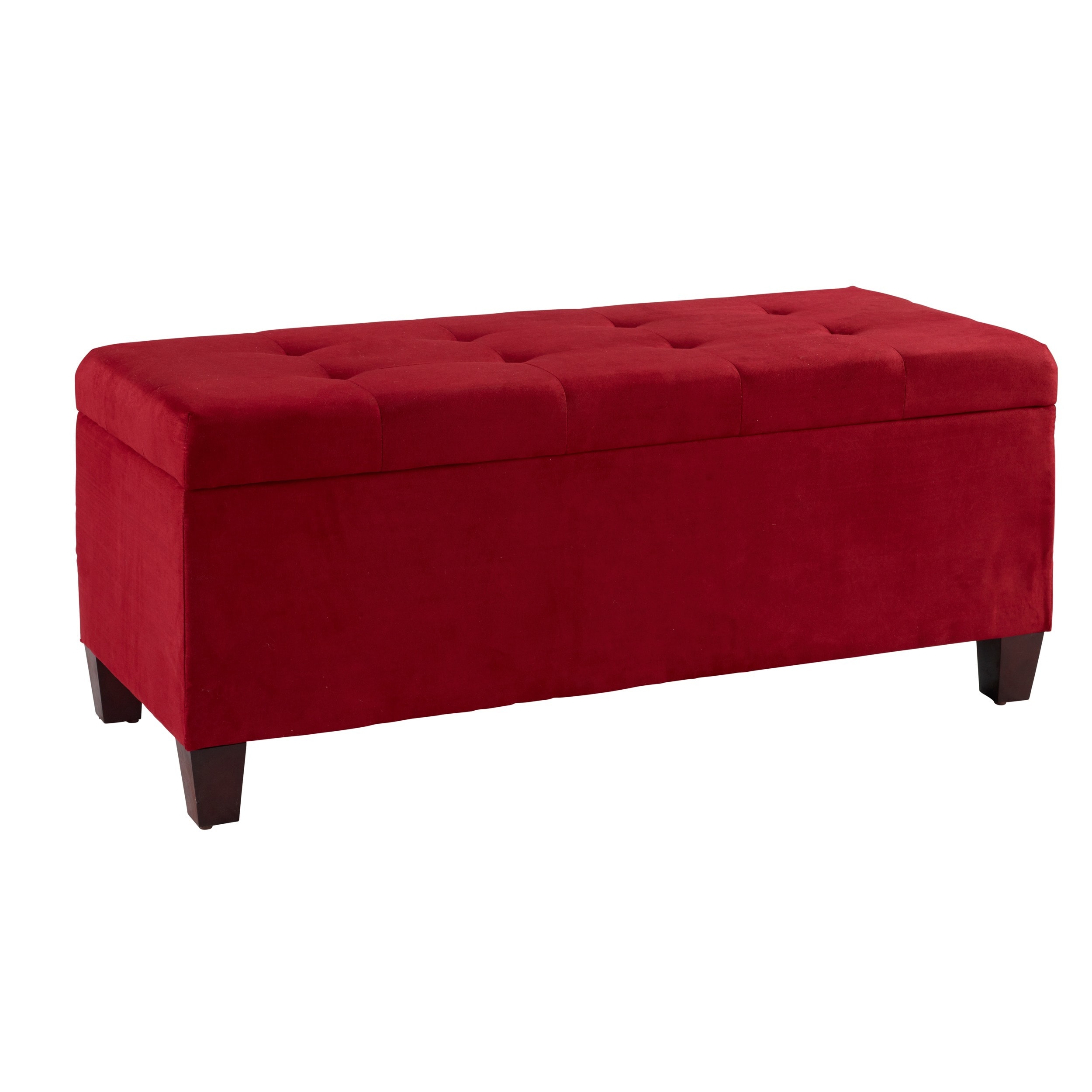 Red Carmen Shoe Storage Ottoman