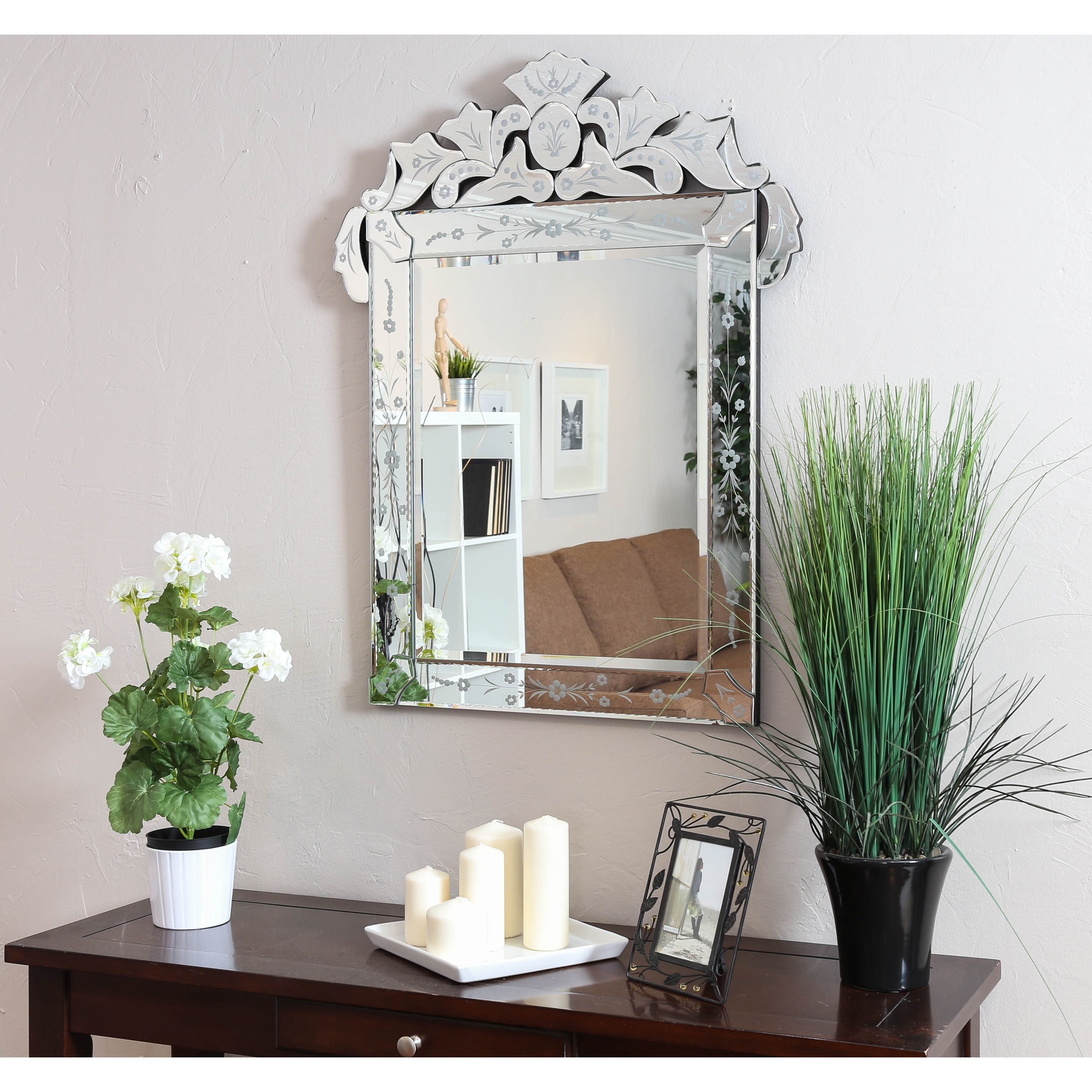 Christopher Knight Home Venetian Square Clear Mirror