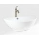 preview thumbnail 3 of 1, 23" European Style Oval Shape Porcelain Ceramic Bathroom Vessel Sink