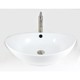 preview thumbnail 2 of 1, 23" European Style Oval Shape Porcelain Ceramic Bathroom Vessel Sink