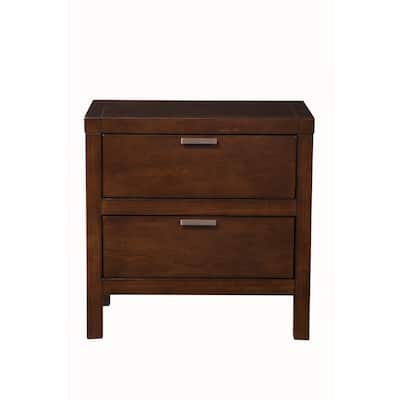 Alpine Furniture Carmel 2-drawer Nightstand