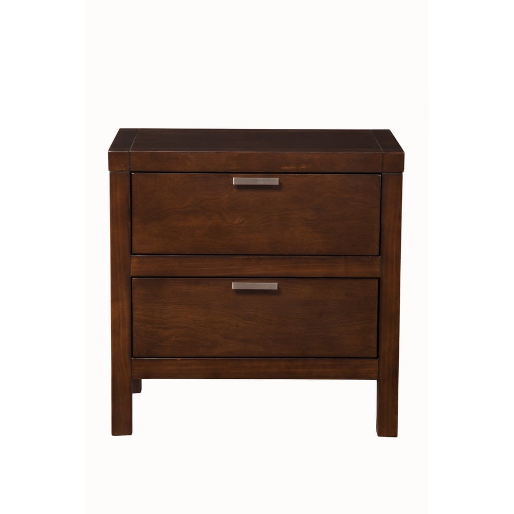 Alpine Furniture Carmel 2-drawer Nightstand