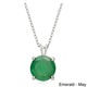 preview thumbnail 6 of 14, Dolce Giavonna Sterling Silver Gemstone Birthstone Necklace