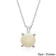 preview thumbnail 11 of 14, Dolce Giavonna Sterling Silver Gemstone Birthstone Necklace
