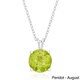 preview thumbnail 9 of 14, Dolce Giavonna Sterling Silver Gemstone Birthstone Necklace