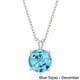 preview thumbnail 13 of 14, Dolce Giavonna Sterling Silver Gemstone Birthstone Necklace