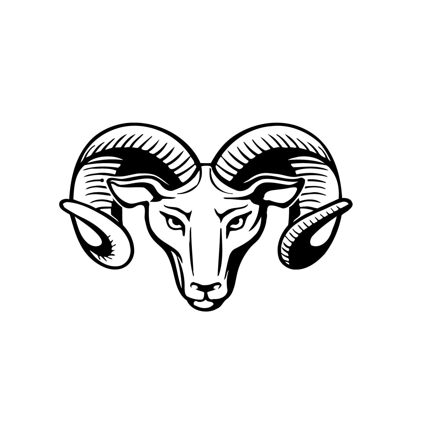 Big Horn Sheep Sticker Decal Home Office Dorm Kitchen Wall Art Tablet Cell CPU