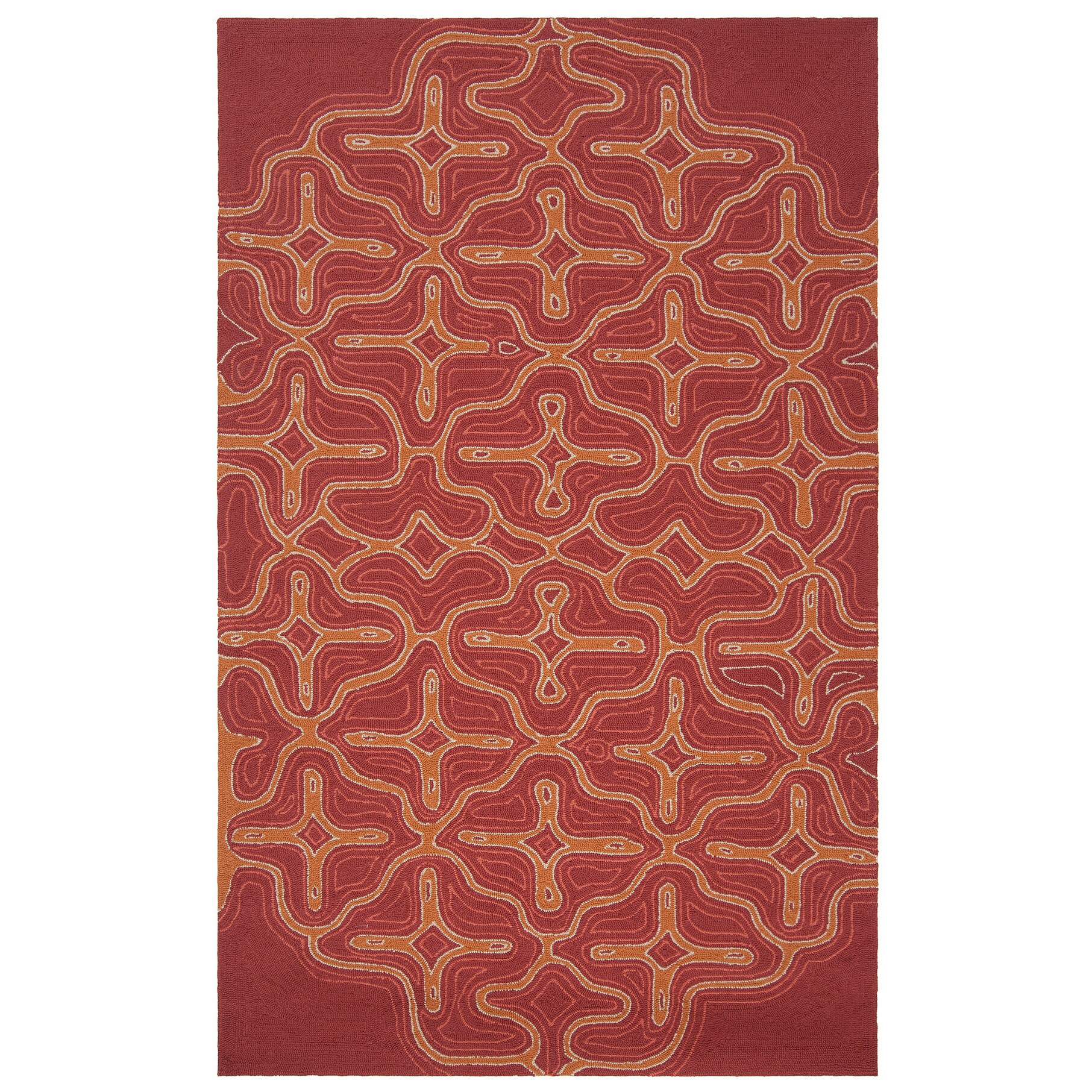 Hand hooked Maggie Transitional Abstract Indoor/ Outdoor Area Rug (2 X 3)
