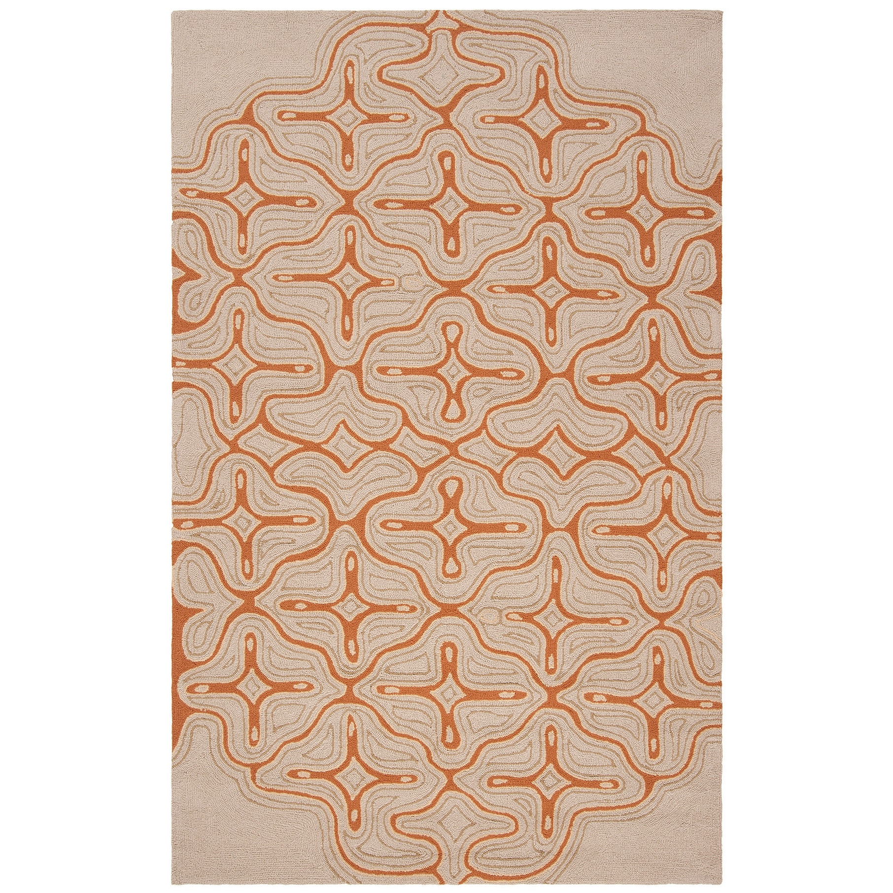 Hand hooked Maggie Transitional Abstract Indoor/ Outdoor Area Rug (2 X 3)