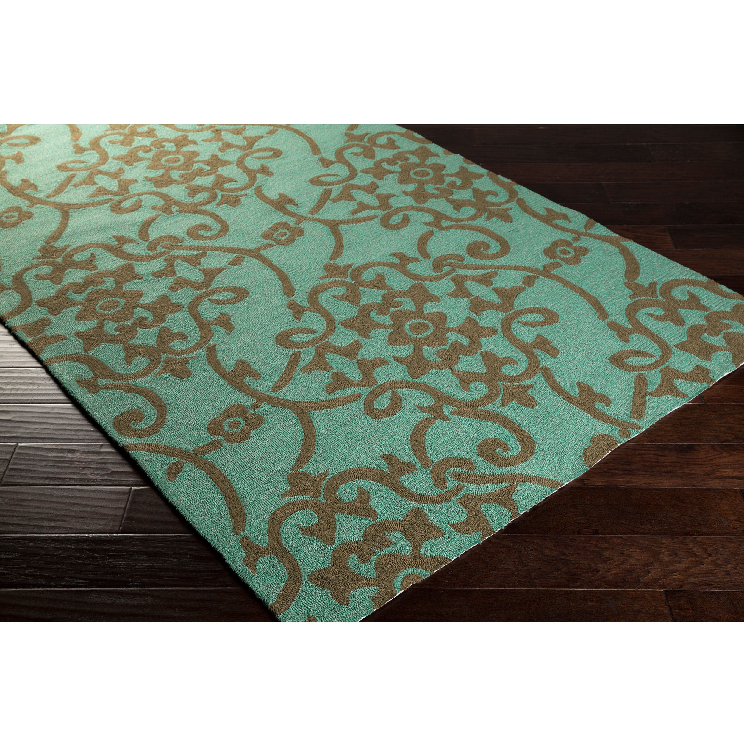 Hand hooked Kiera Transitional Floral Indoor/ Outdoor Area Rug (2 X 3)