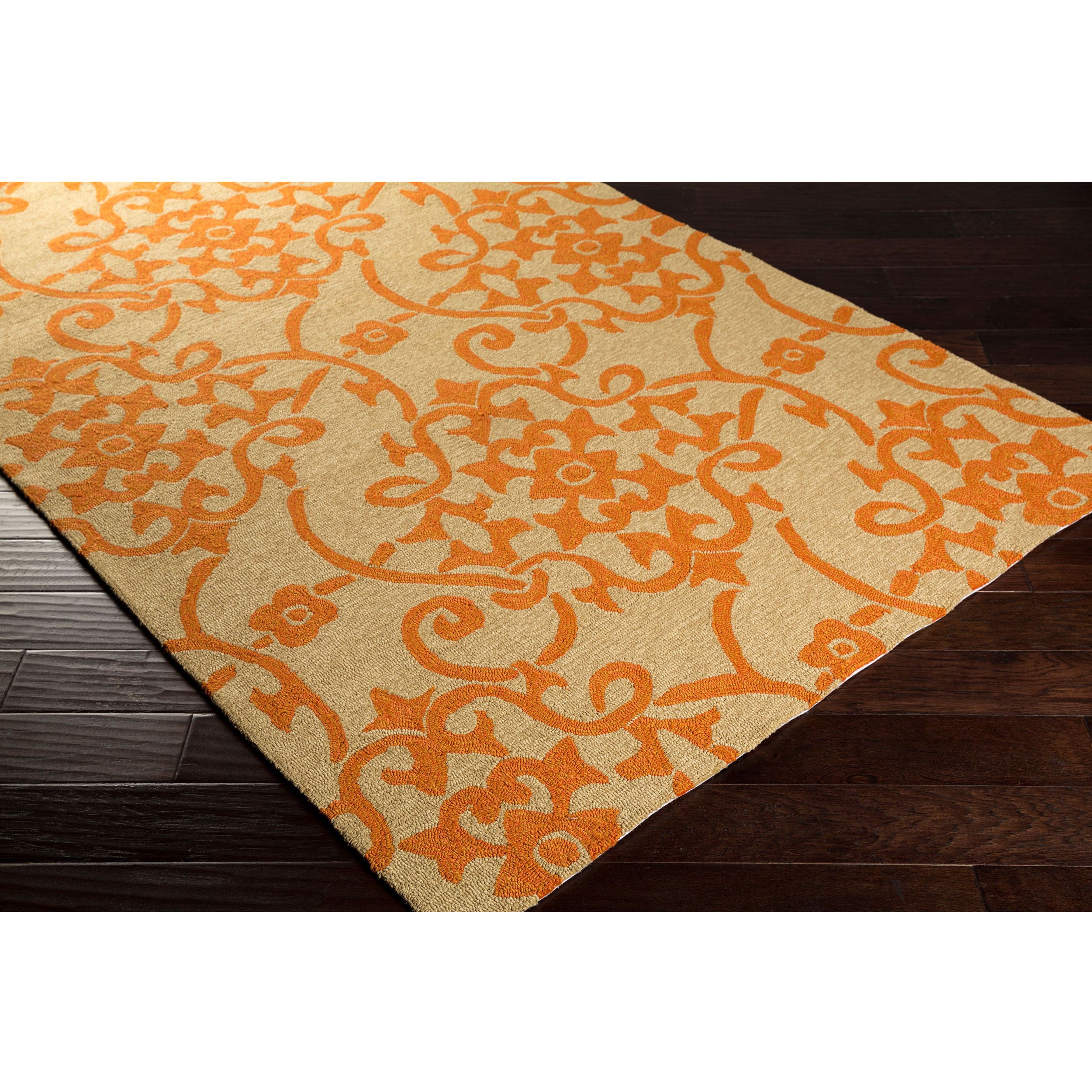 Hand hooked Kiera Transitional Floral Indoor/ Outdoor Area Rug (2 X 3)