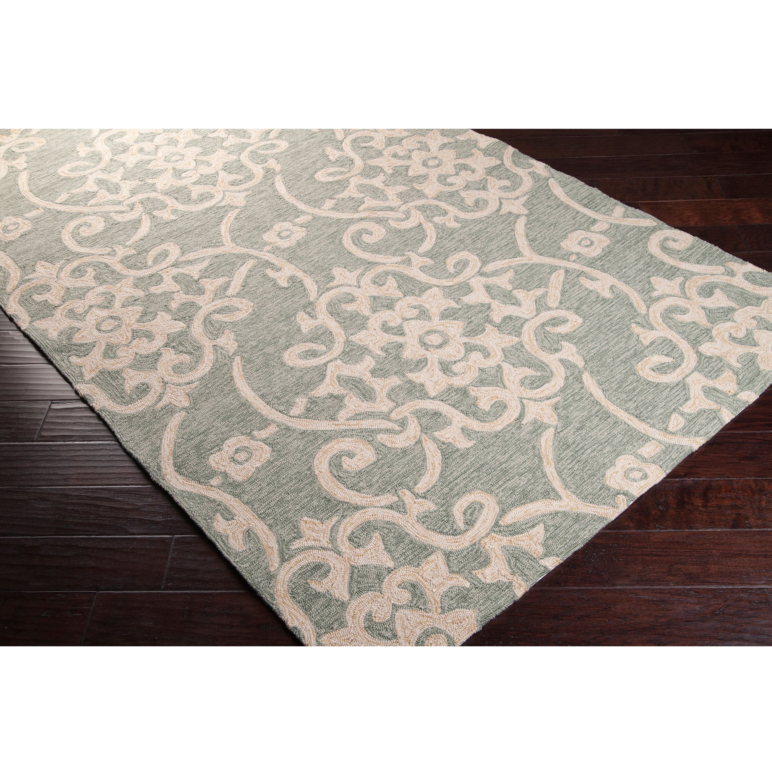 Hand hooked Kiera Transitional Floral Indoor/ Outdoor Area Rug (2 X 3)