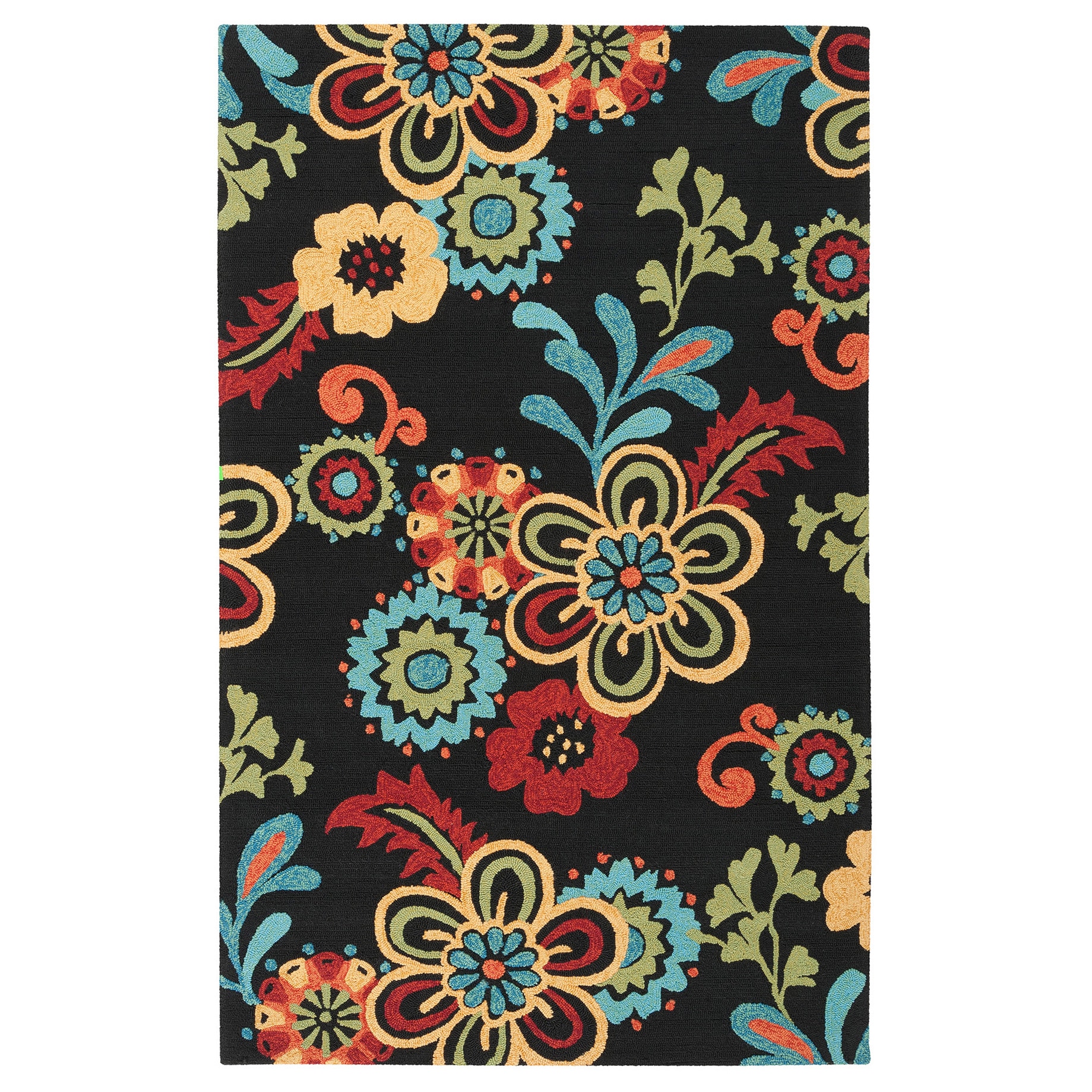 Hand hooked Kim Transitional Floral Indoor/ Outdoor Area Rug (2 X 3)