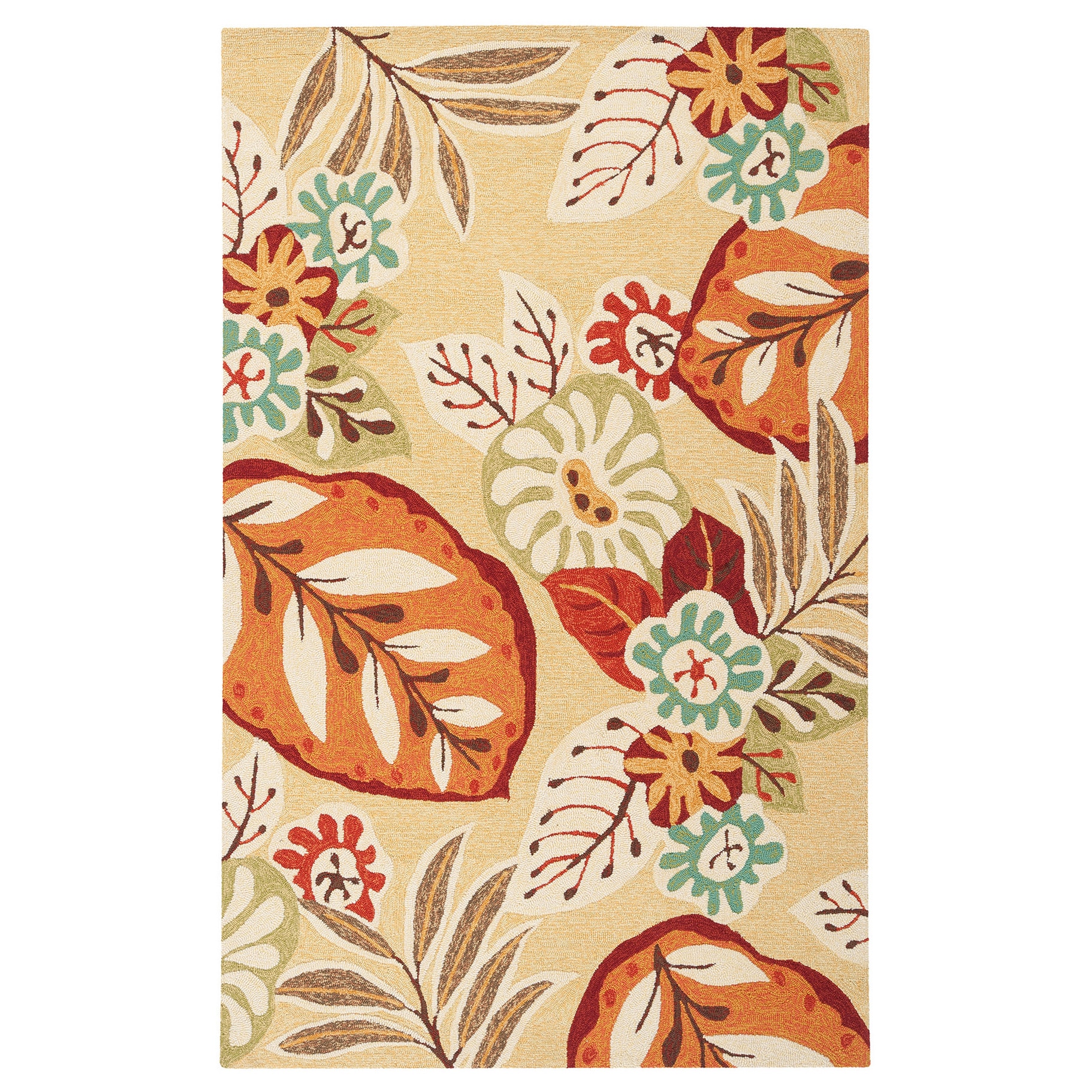 Hand hooked Greta Transitional Floral Indoor/ Outdoor Area Rug (2 X 3)