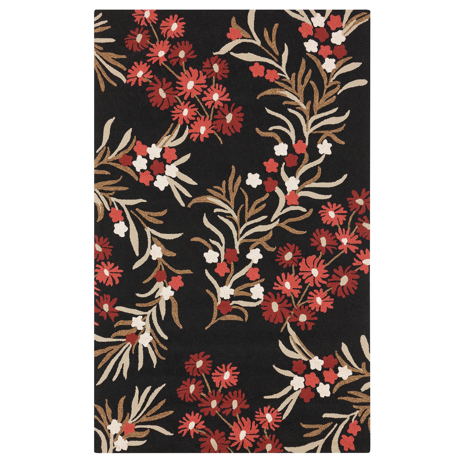 Hand hooked Hayden Transitional Floral Indoor/ Outdoor Area Rug (2 X 3)