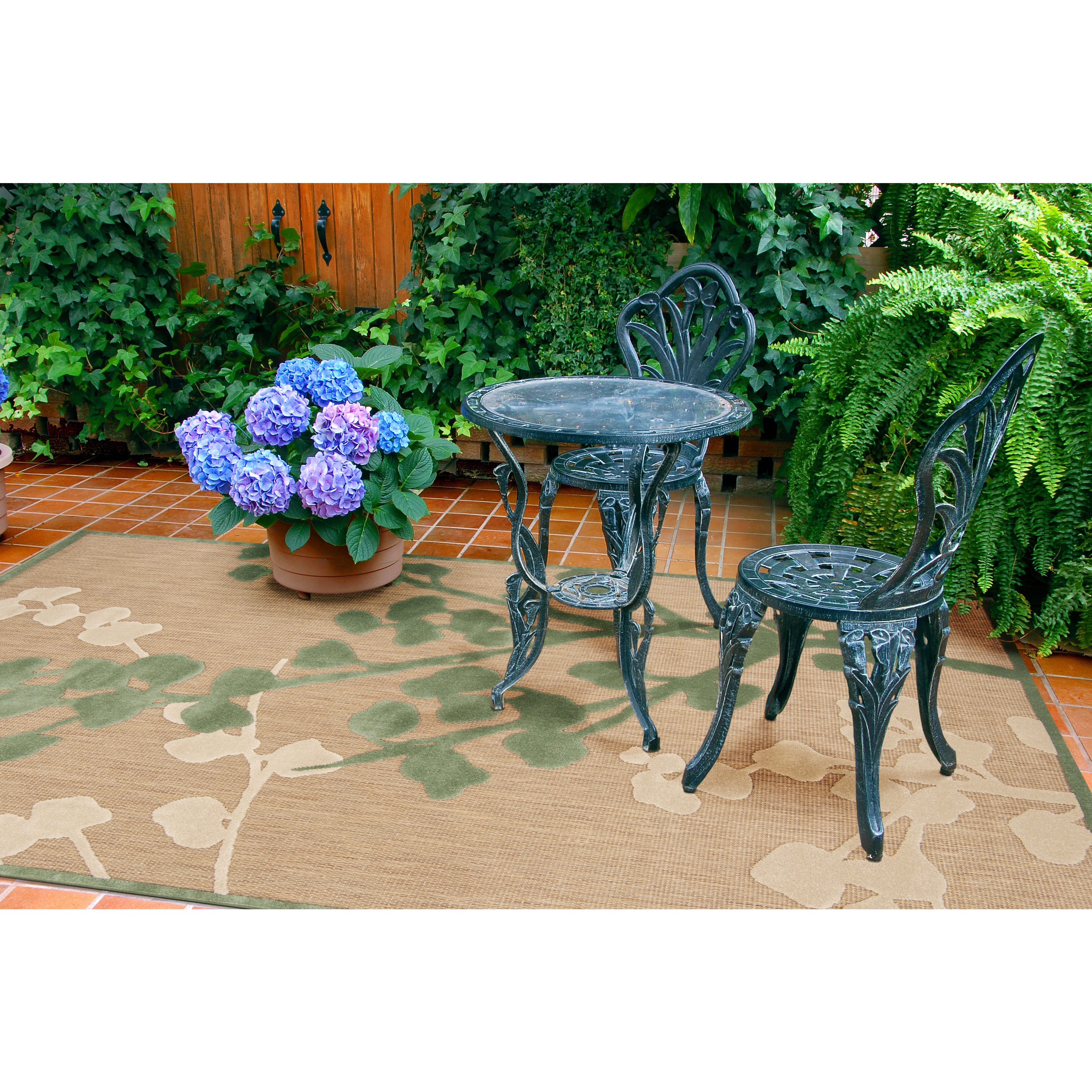 Meticulously Woven Jenny Transitional Floral Indoor/ Outdoor Area Rug (710 X 108)