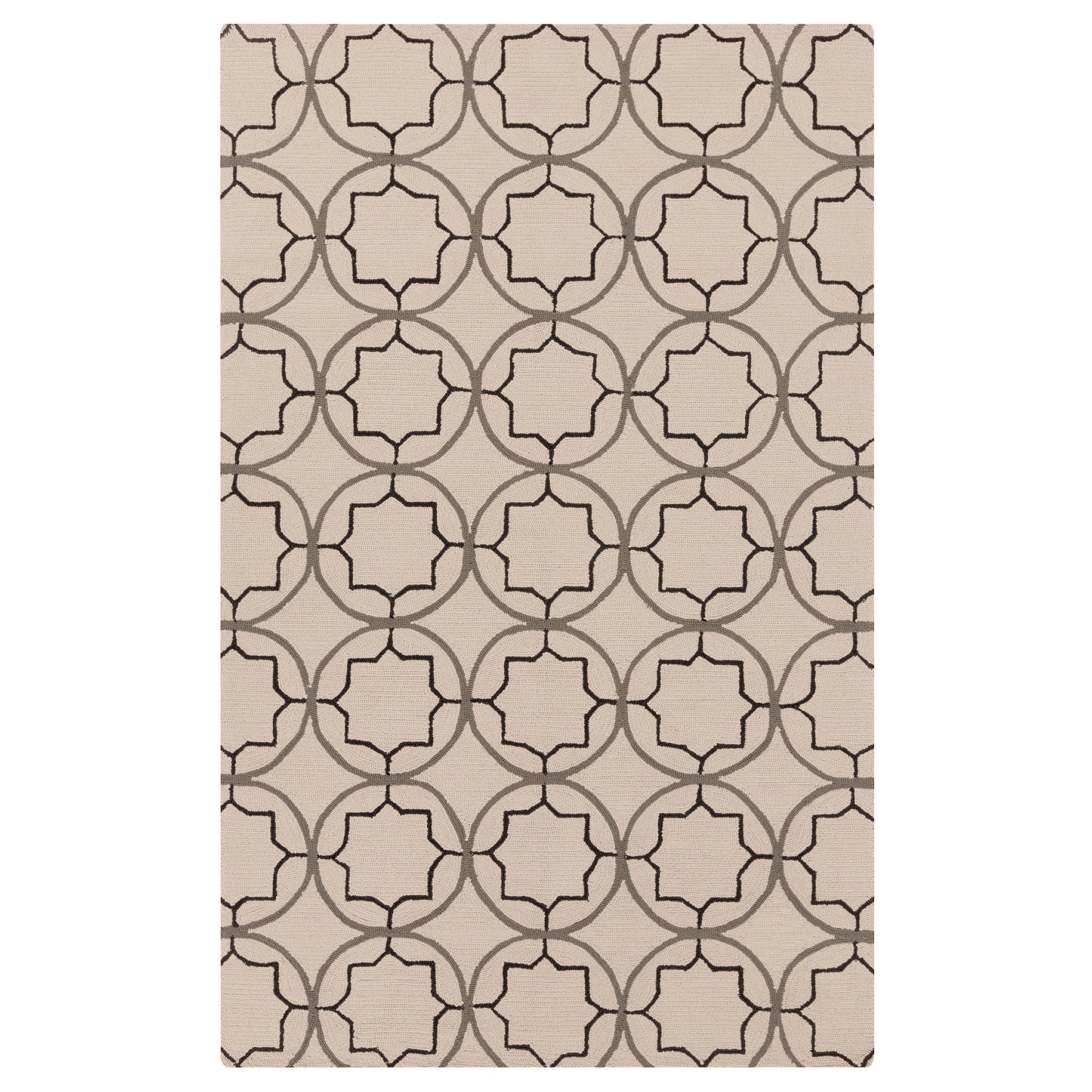 Hand hooked Dolly Contemporary Geometric Indoor/ Outdoor Area Rug (8 X 10)