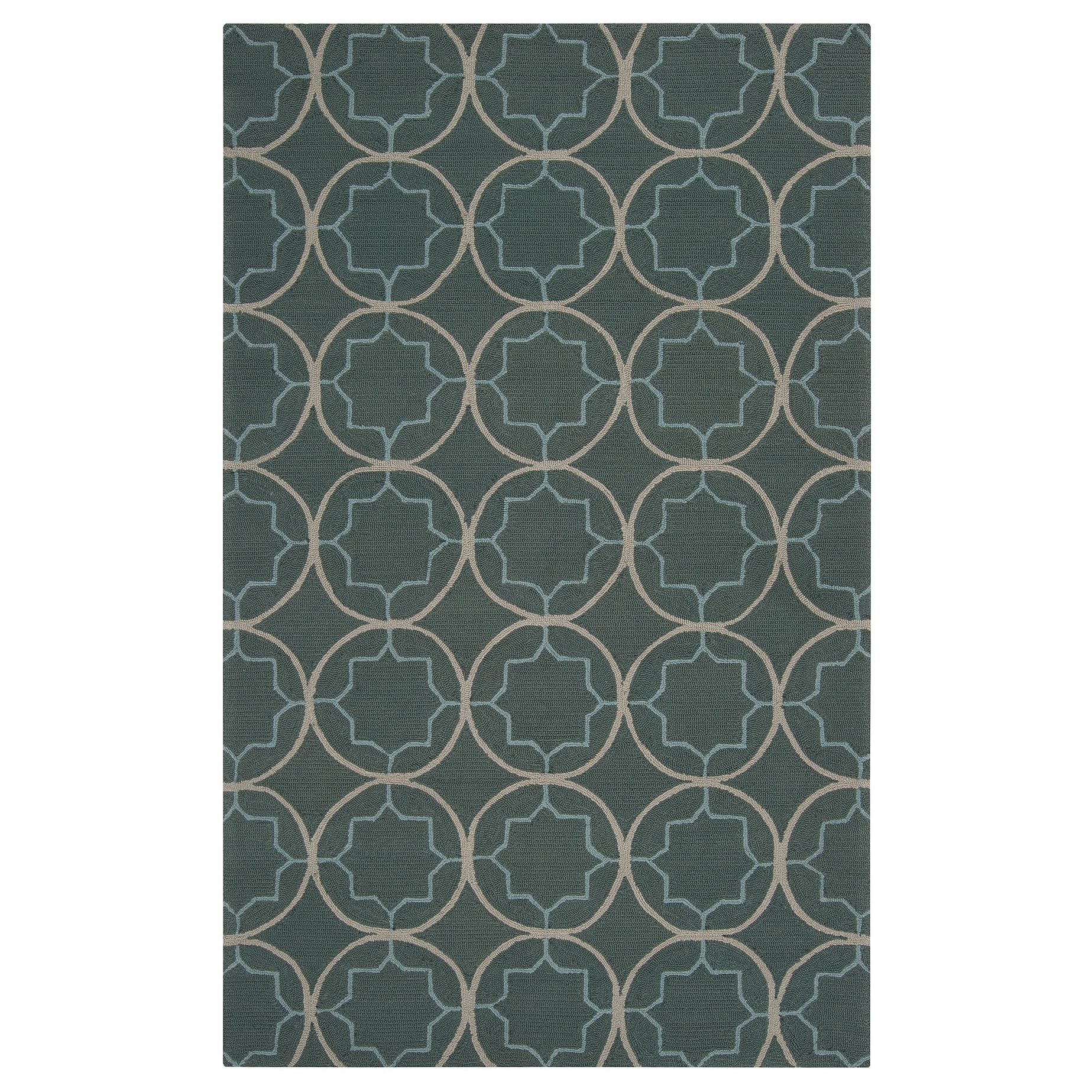 Hand hooked Dolly Contemporary Geometric Indoor/ Outdoor Area Rug (8 X 10)