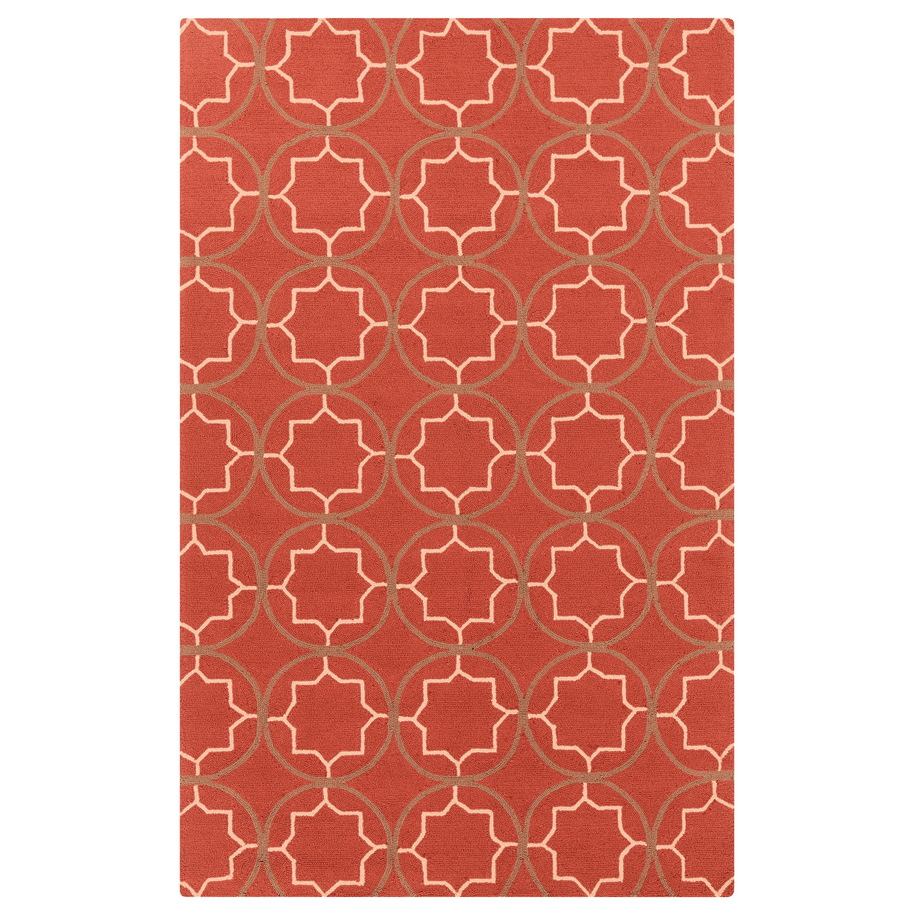 Hand hooked Dolly Contemporary Geometric Indoor/ Outdoor Area Rug (8 X 10)