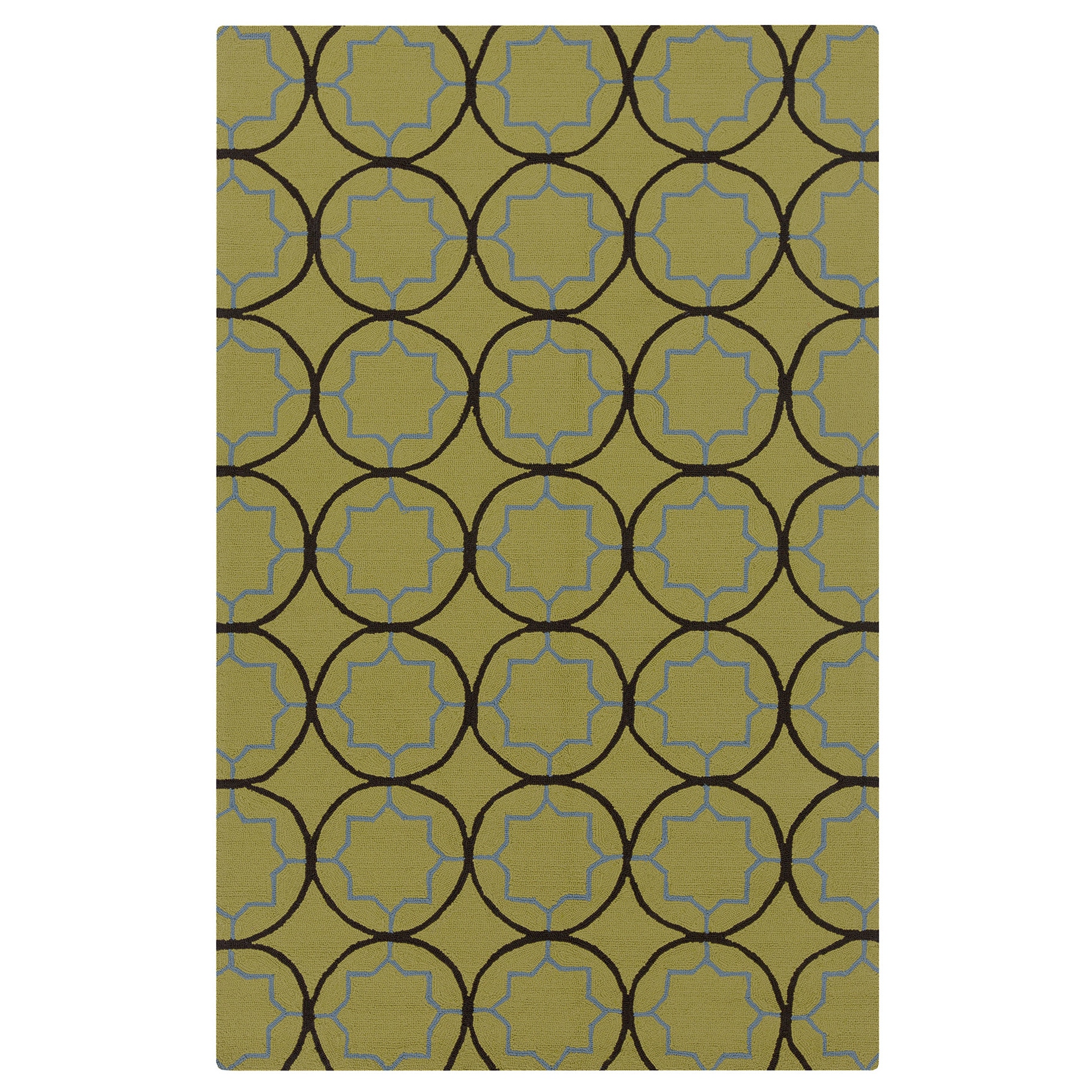 Hand hooked Dolly Contemporary Geometric Indoor/ Outdoor Area Rug (8 X 10)