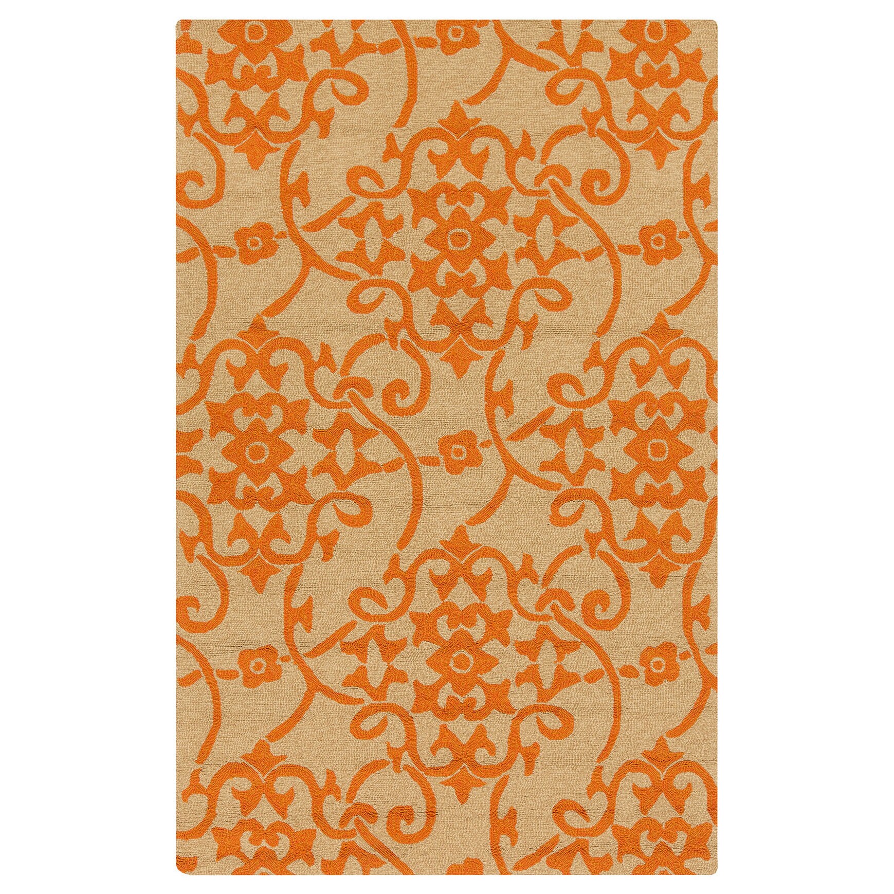 Hand hooked Kiera Transitional Floral Indoor/ Outdoor Area Rug (8 X 10)