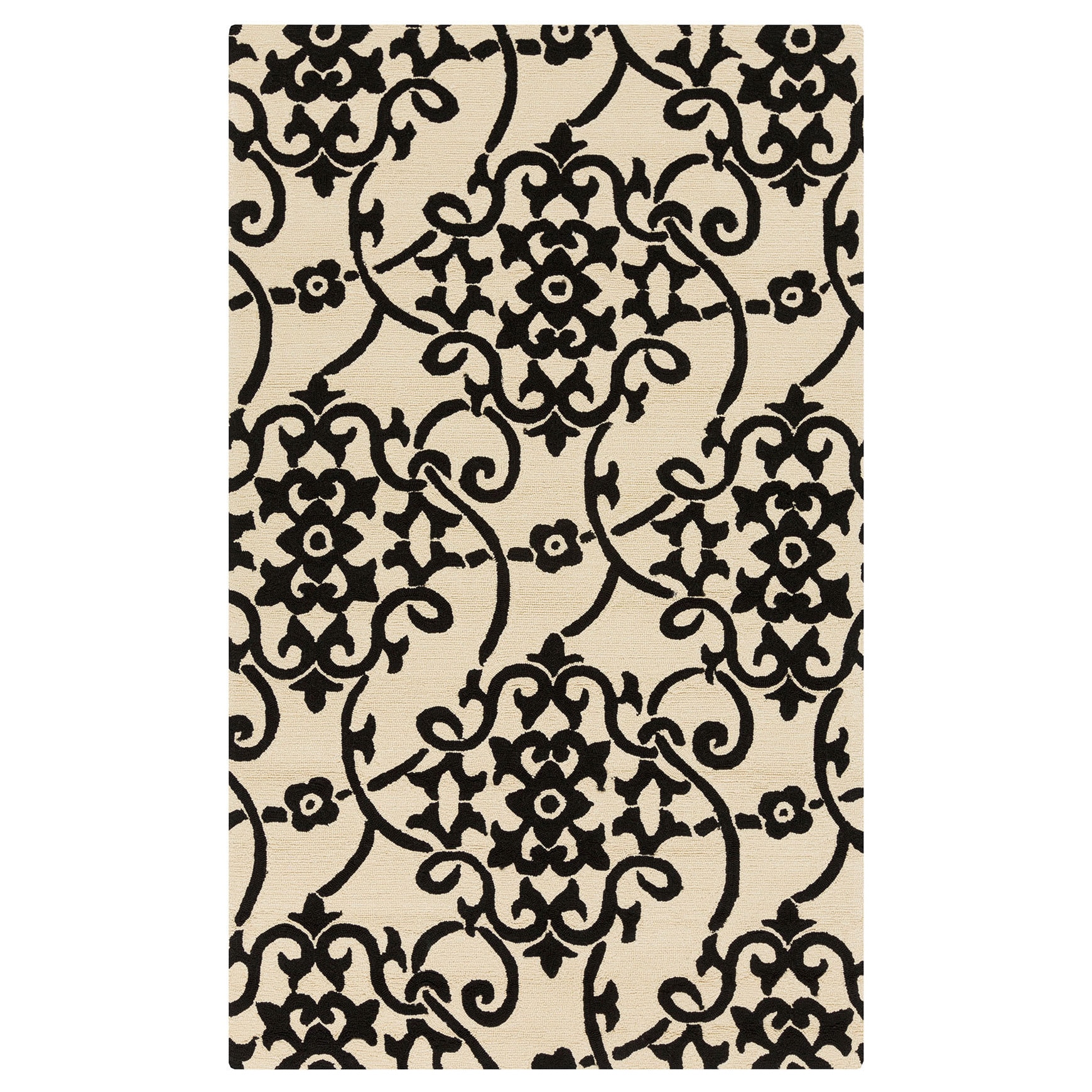 Hand hooked Kiera Transitional Floral Indoor/ Outdoor Area Rug (8 X 10)