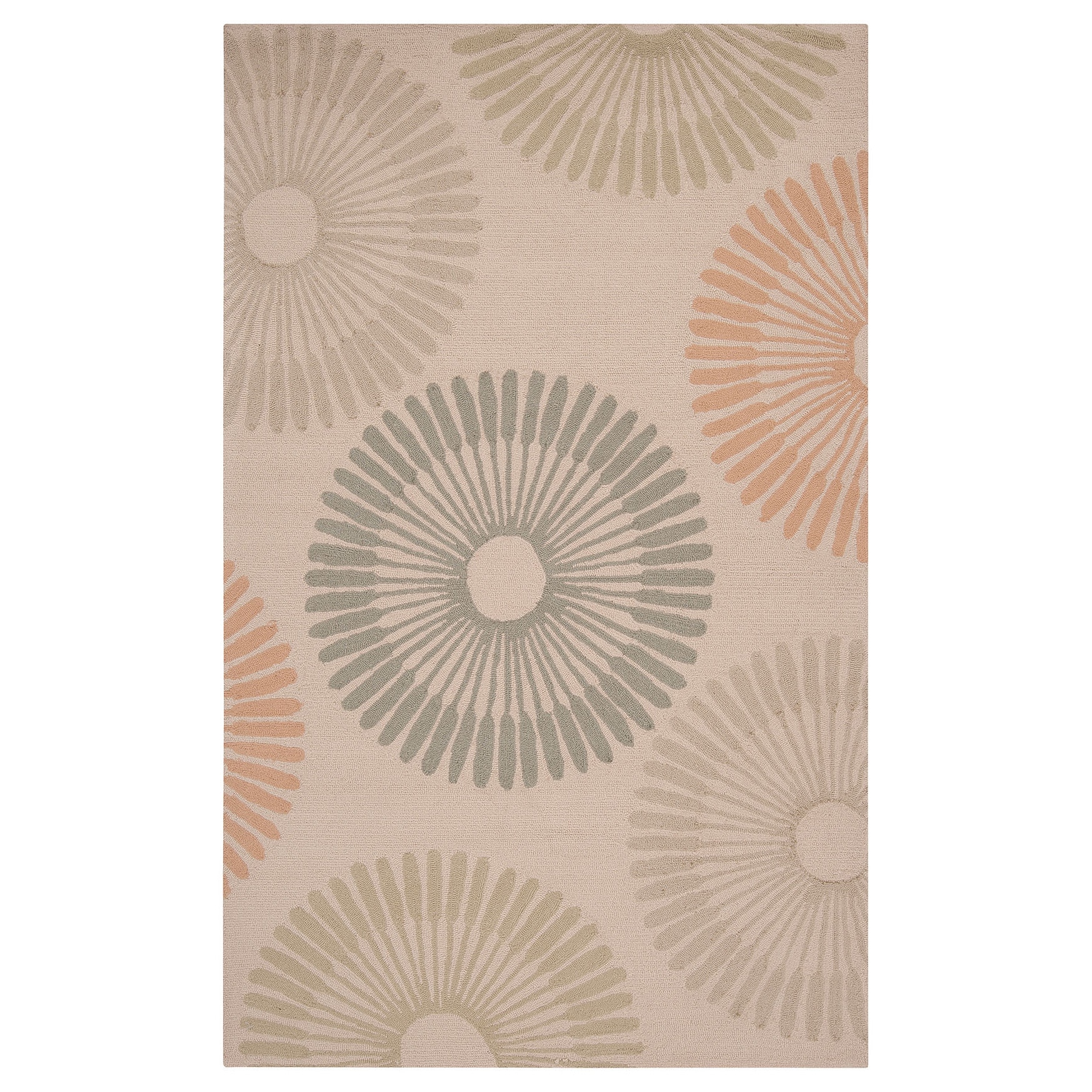 Hand hooked Gretchen Contemporary Geometric Indoor/ Outdoor Area Rug (8 X 10)