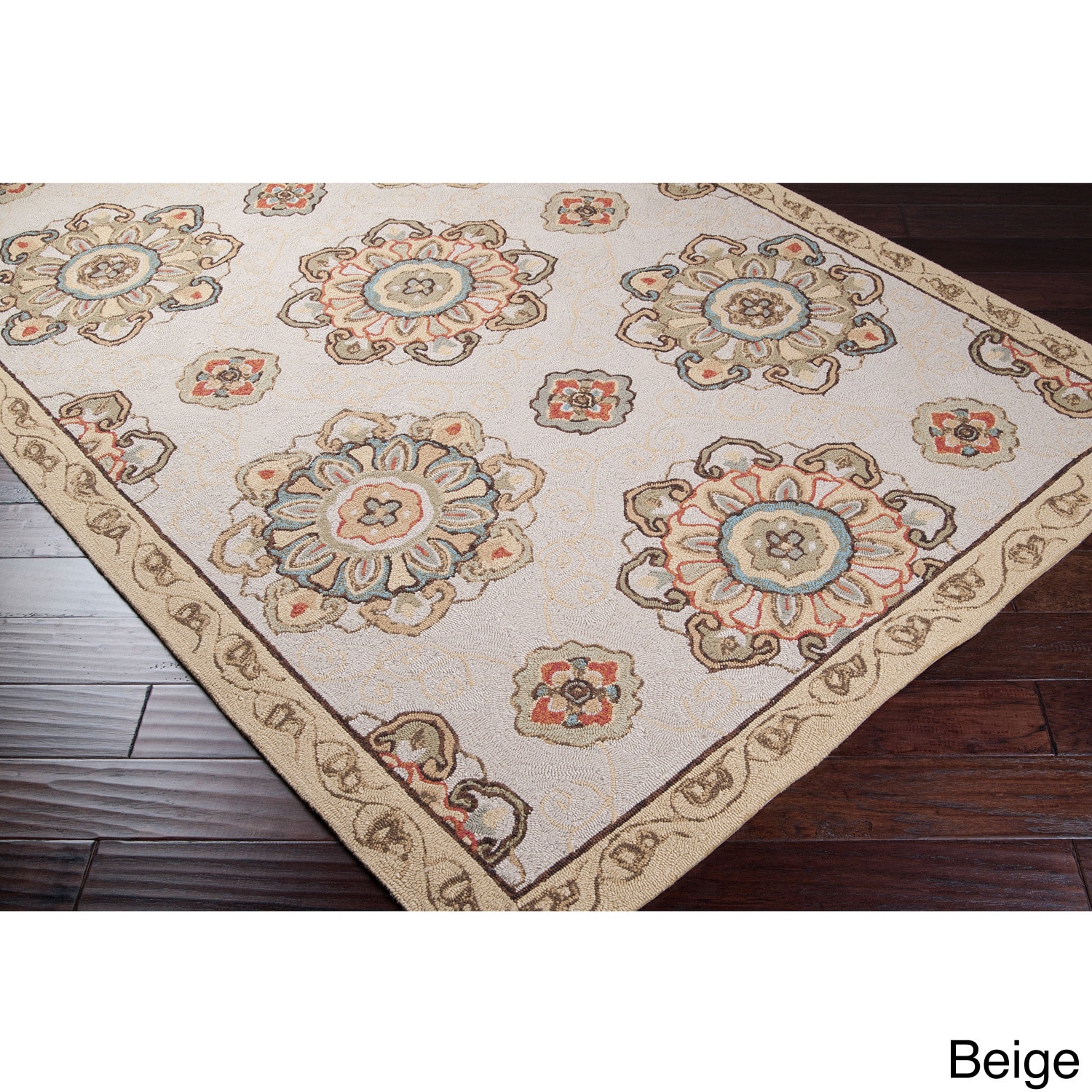 Hand hooked Mila Contemporary Floral Indoor/ Outdoor Area Rug (8 X 10)