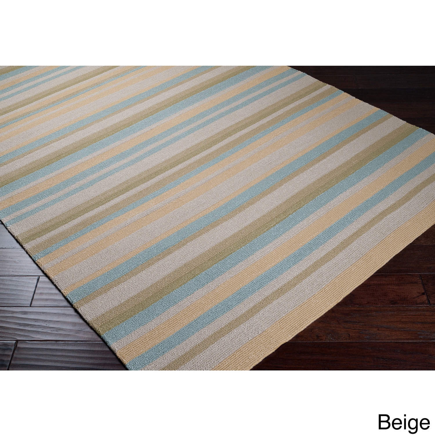 Hand hooked Shailene Striped Casual Indoor/ Outdoor Area Rug (8 X 10)