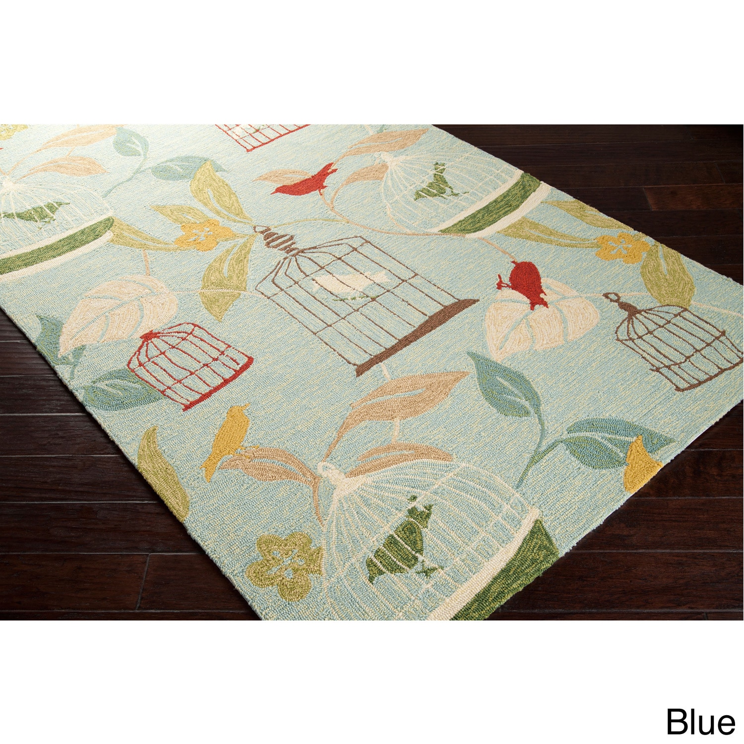 Hand hooked Elisha Transitional Floral Indoor/ Outdoor Area Rug (8 X 10)