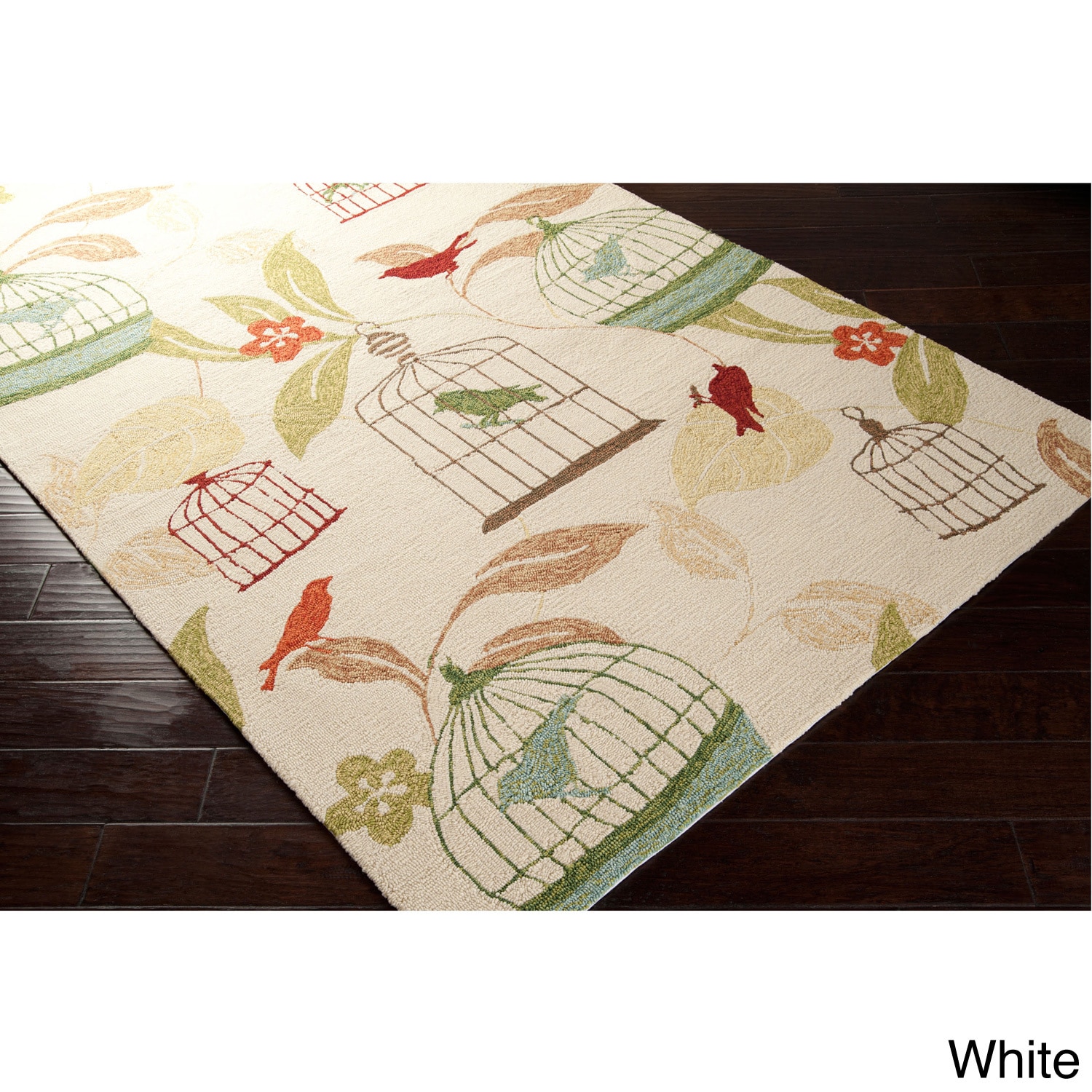 Hand hooked Elisha Transitional Floral Indoor/ Outdoor Area Rug (8 X 10)