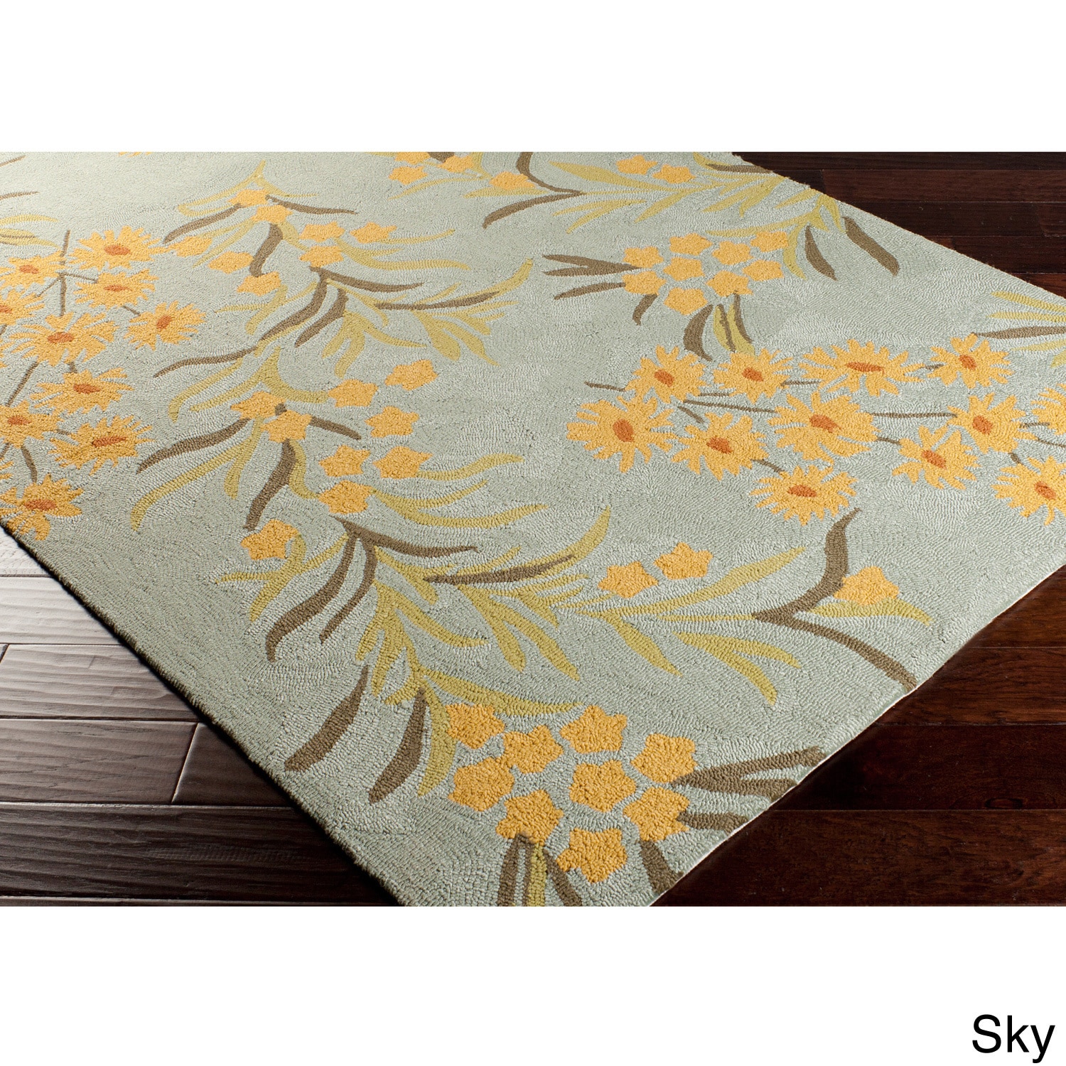 Hand hooked Hayden Transitional Floral Indoor/ Outdoor Area Rug (8 X 10)