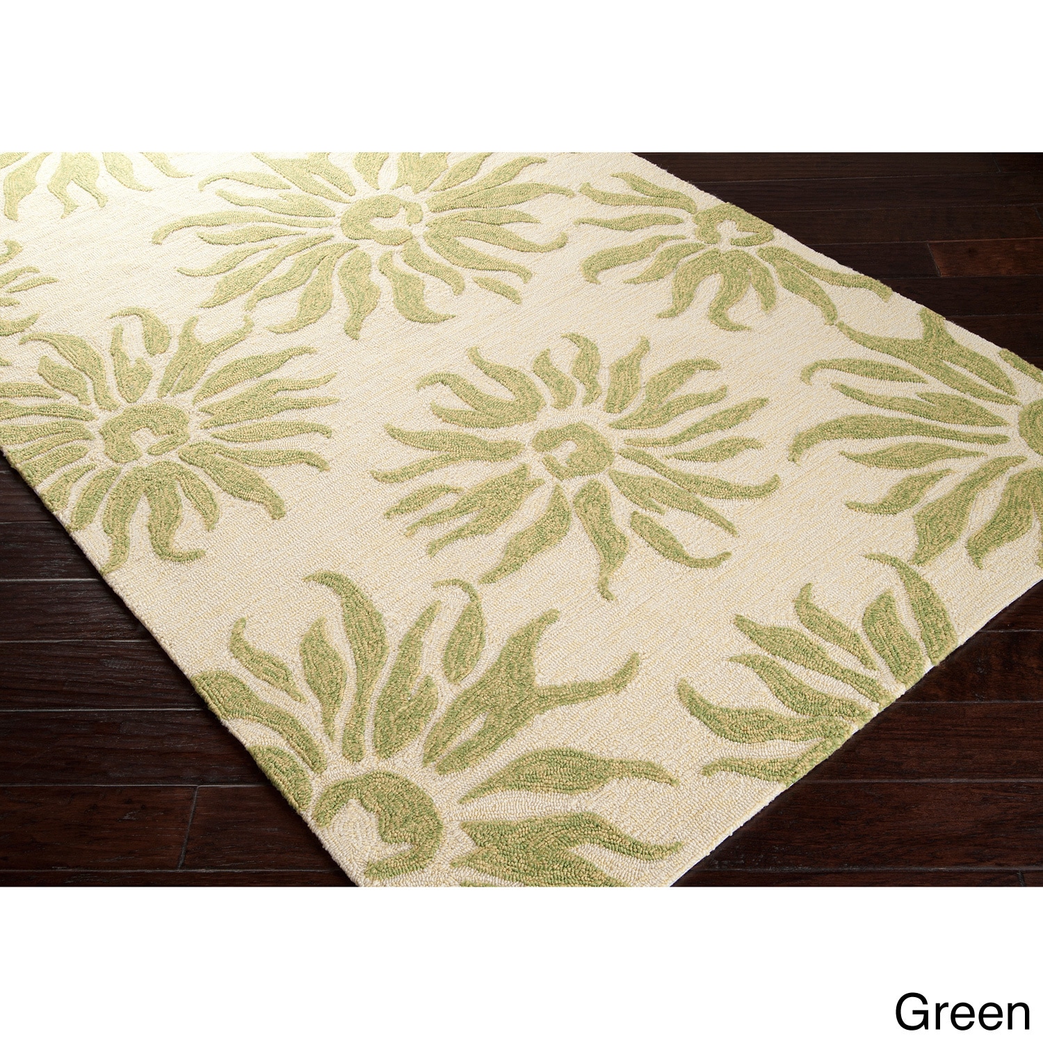 Hand hooked Salma Transitional Floral Indoor/ Outdoor Area Rug (8 X 106)