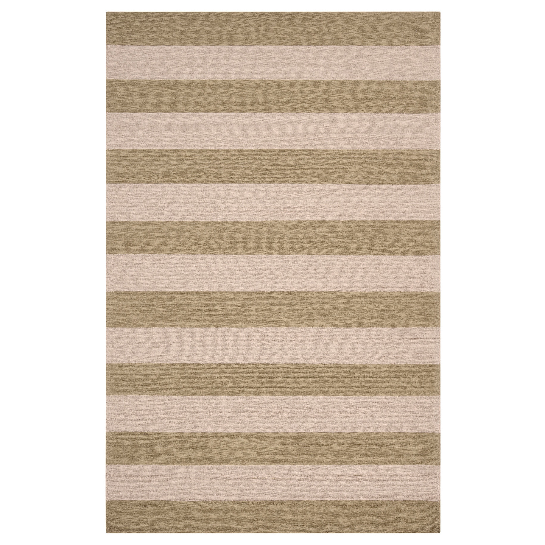 Hand hooked Mandy Striped Casual Indoor/ Outdoor Area Rug (9 X 12)