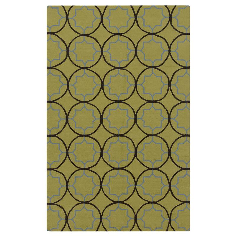 Hand-hooked Dolly Contemporary Geometric Indoor/ Outdoor Area Rug