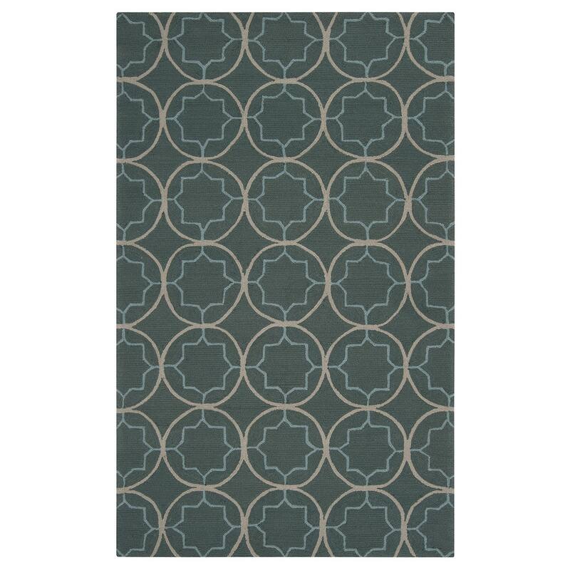 Hand-hooked Dolly Contemporary Geometric Indoor/ Outdoor Area Rug