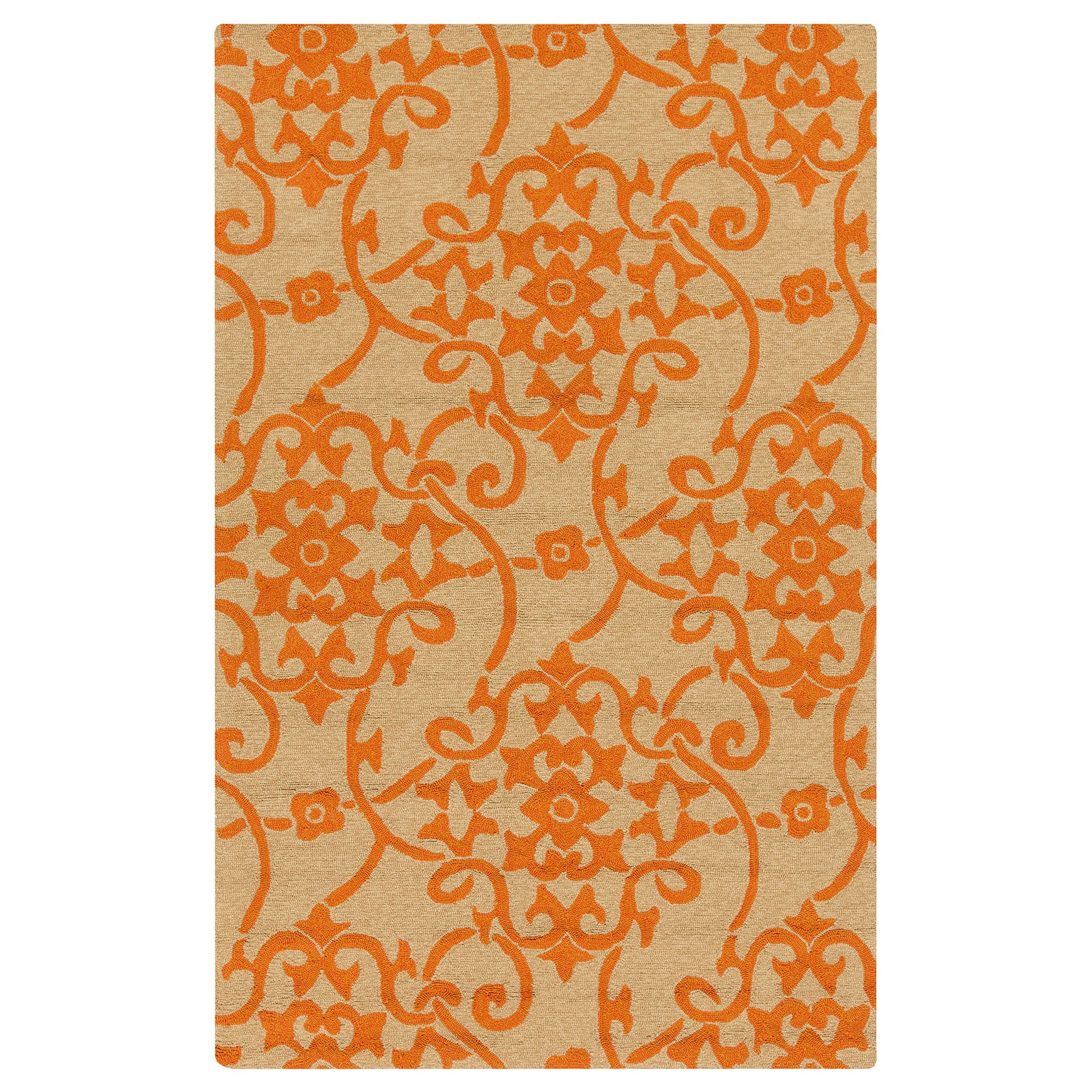 Hand hooked Kiera Transitional Floral Indoor/ Outdoor Area Rug (9 X 12)