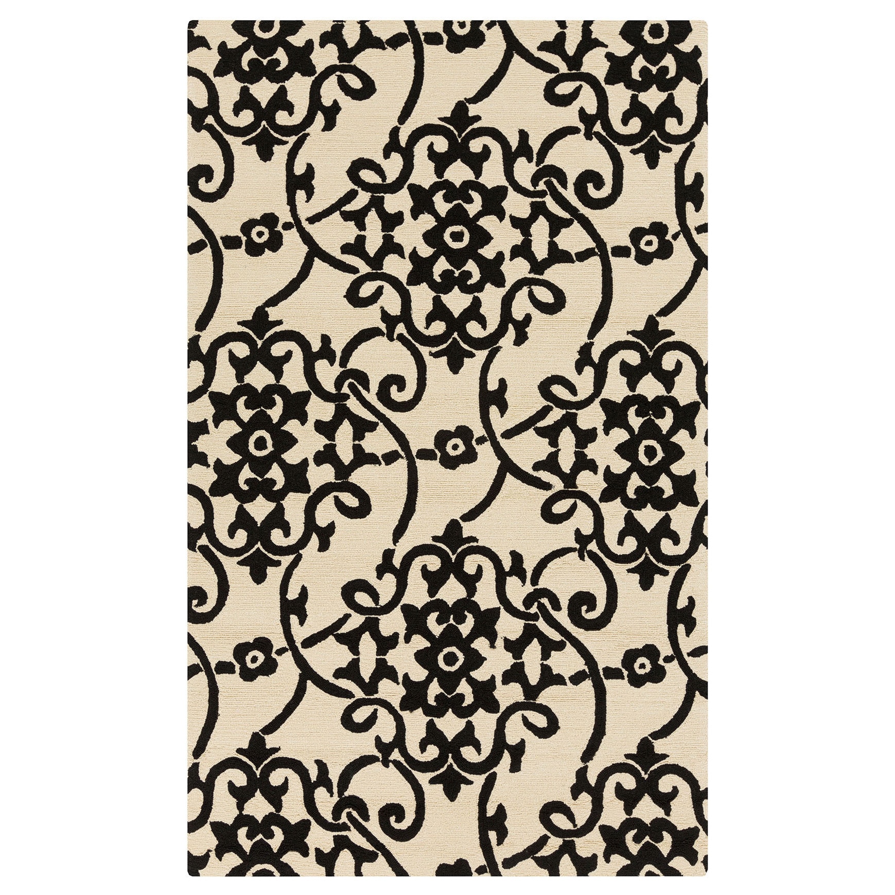Hand hooked Kiera Transitional Floral Indoor/ Outdoor Area Rug (9 X 12)