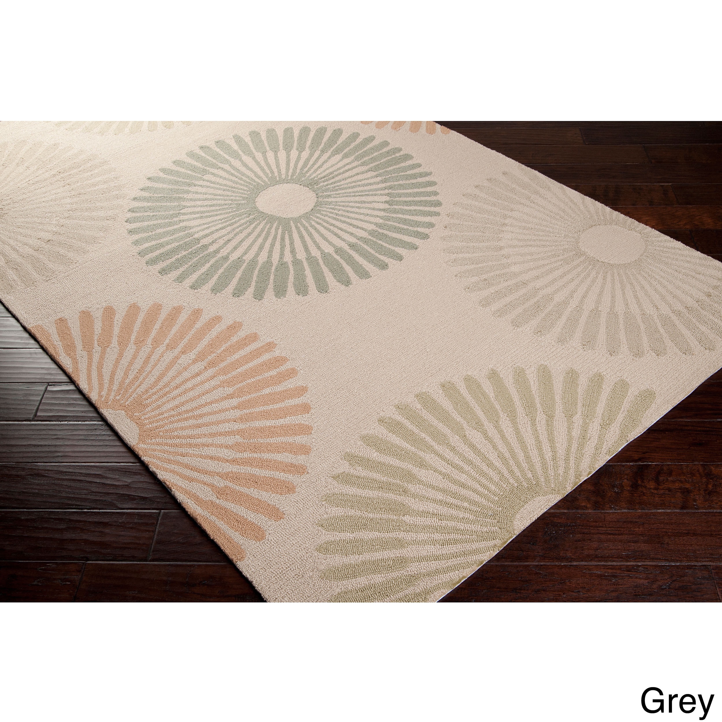 Hand hooked Gretchen Contemporary Geometric Indoor/ Outdoor Area Rug (9 X 12)