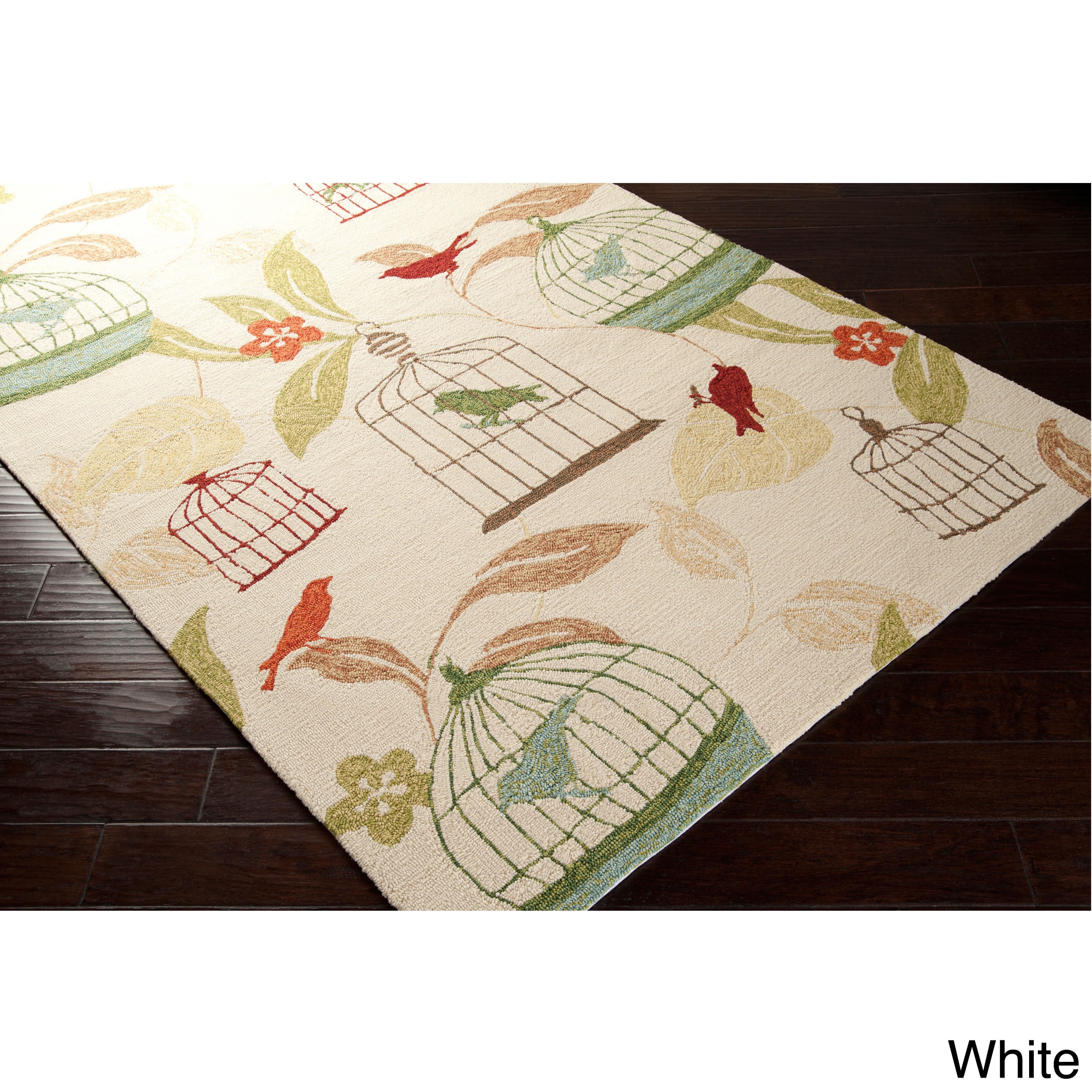 Hand hooked Elisha Transitional Floral Indoor/ Outdoor Area Rug (3 X 5)