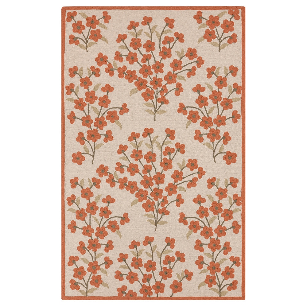 Hand hooked Alicia Casual Floral Indoor/ Outdoor Area Rug (33 X 53)