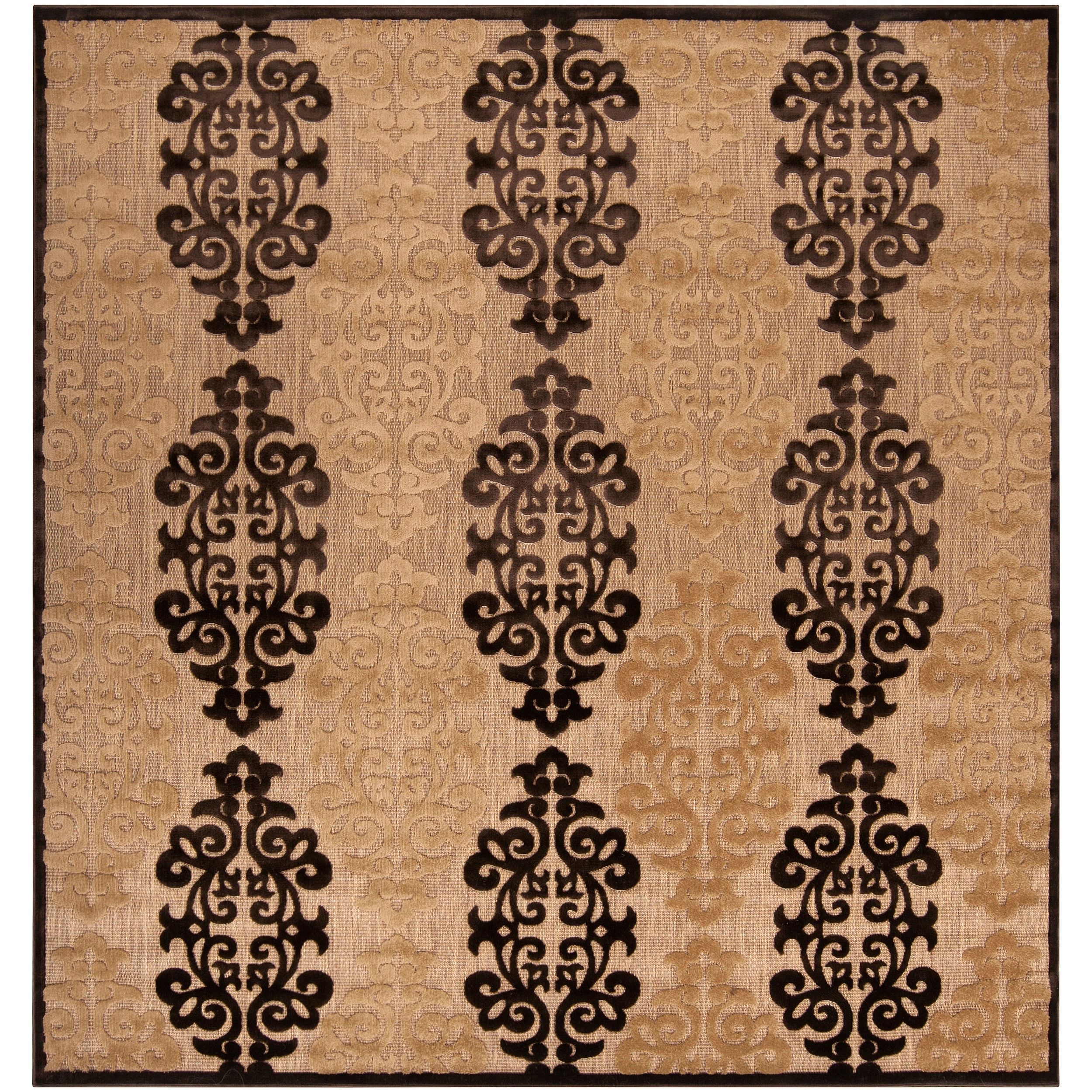 Meticulously Woven Paula Transitional Geometric Indoor/ Outdoor Area Rug (76 X 76)