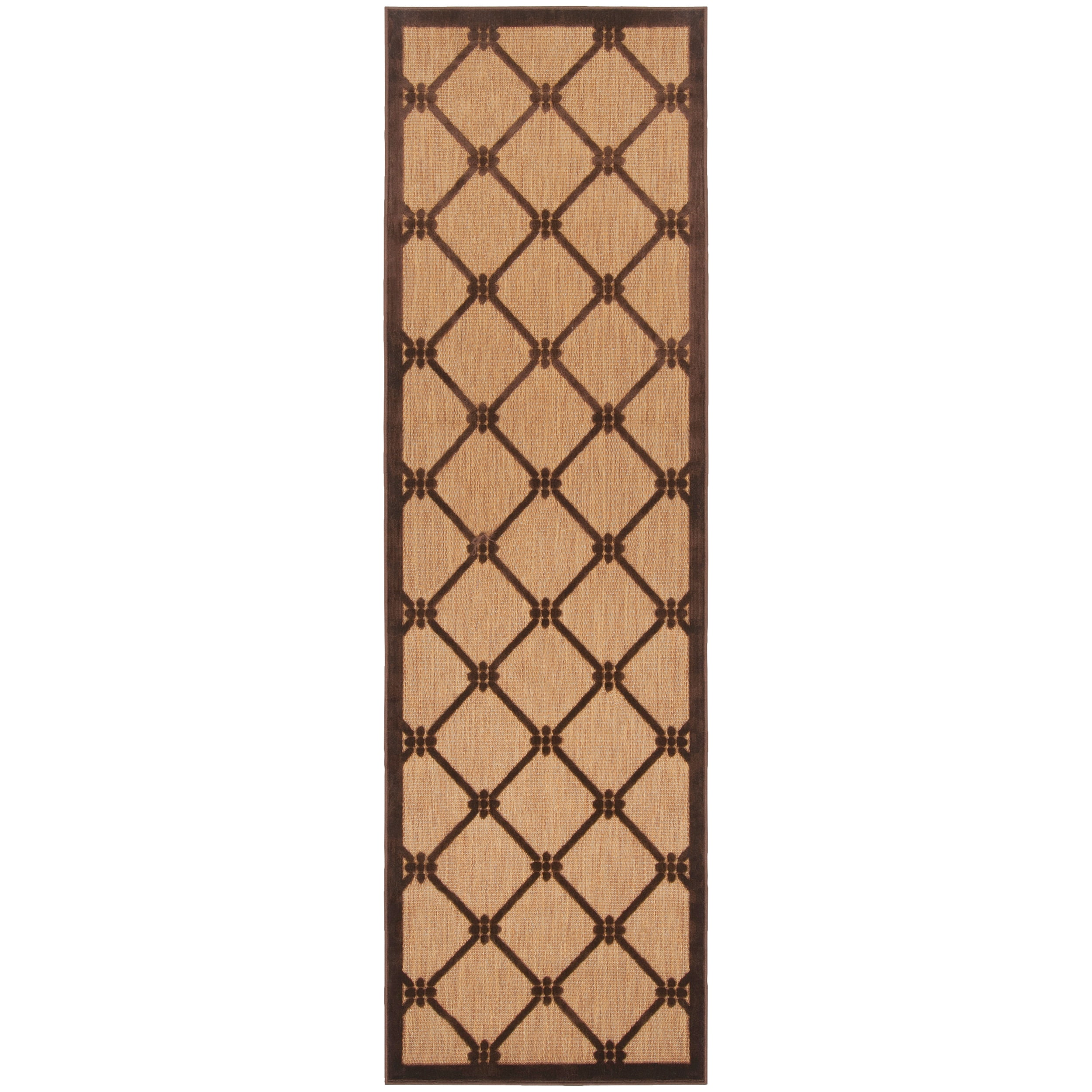 Meticulously Woven Patti Transitional Geometric Indoor/ Outdoor Area Rug (26 X 710)