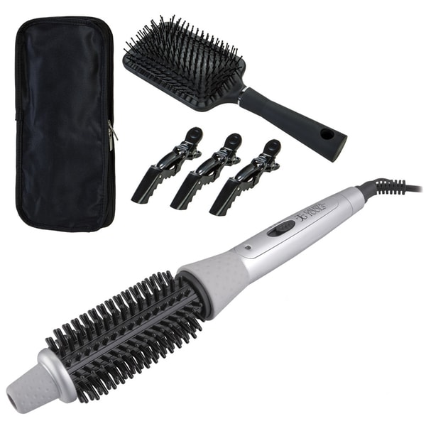 Calista Tools Perfecter Fusion Styler Heated Round Brush Plus Bonuses Curling Irons