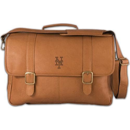 Mens Pangea Porthole Laptop Briefcase Pa 142 Mlb New York Mets/tan