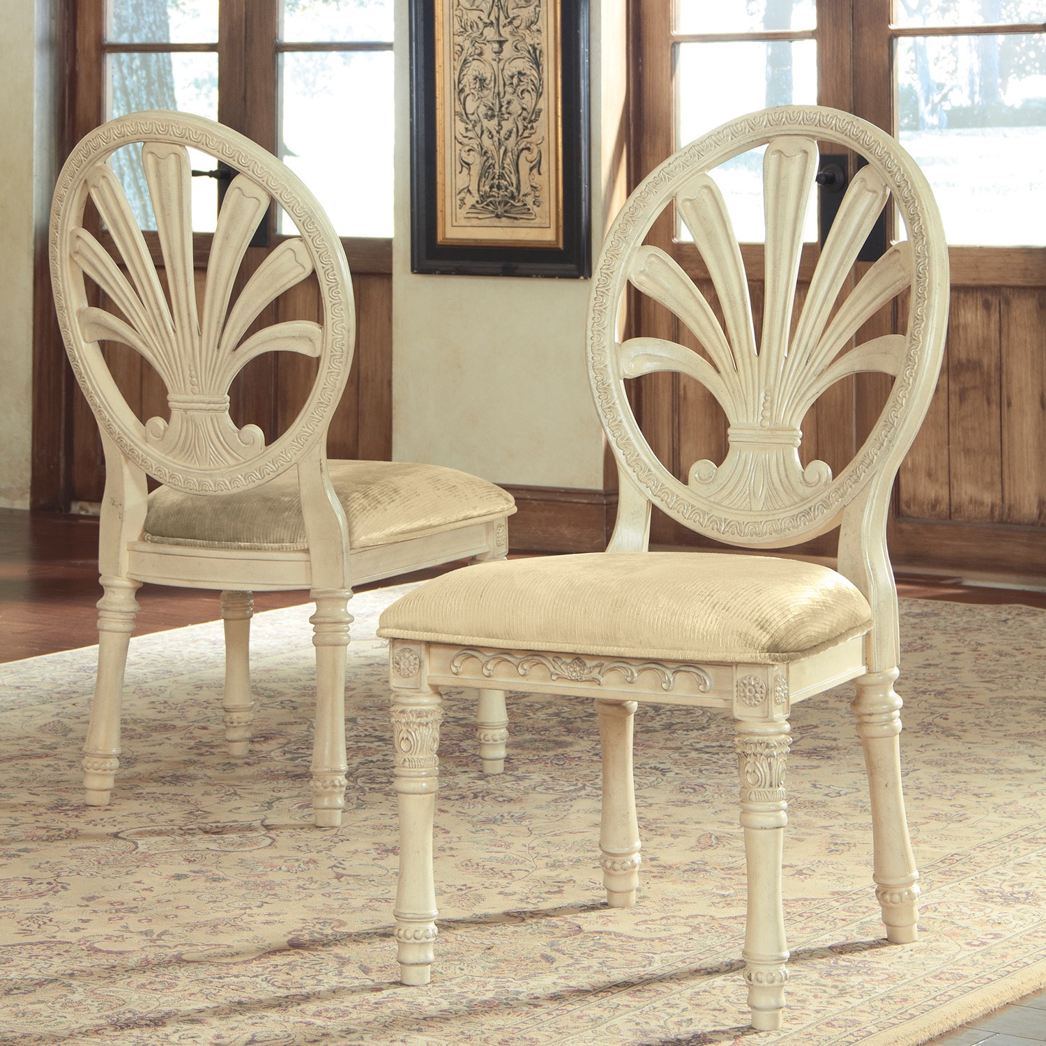 Signature Design By Ashley Ortanique Dining Chair Set Of 2 Overstock 9115406