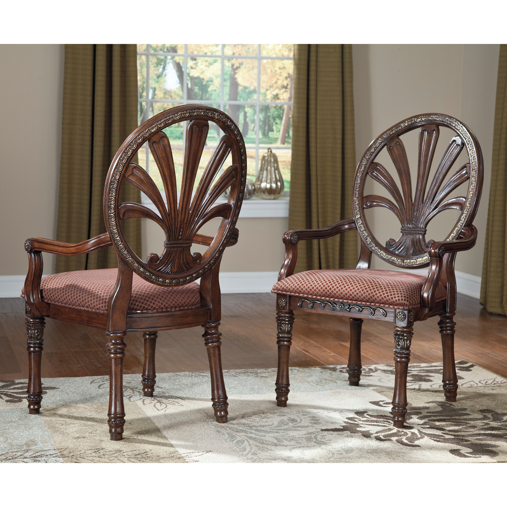 Signature Design By Ashley Ledelle Arm Chair (set Of 2)